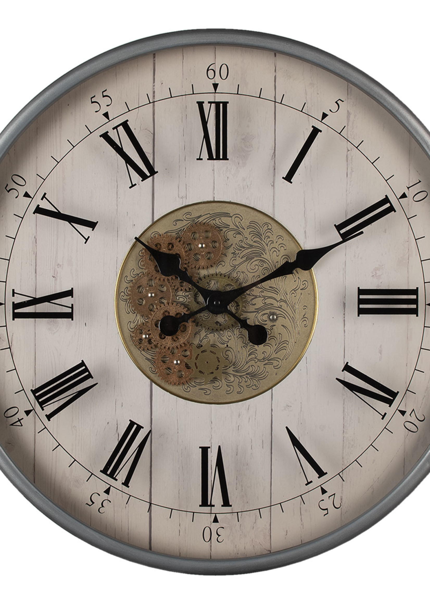 Clayre & Eef Wandklok Ø 60*8 cm / 1*AA 5KL0197