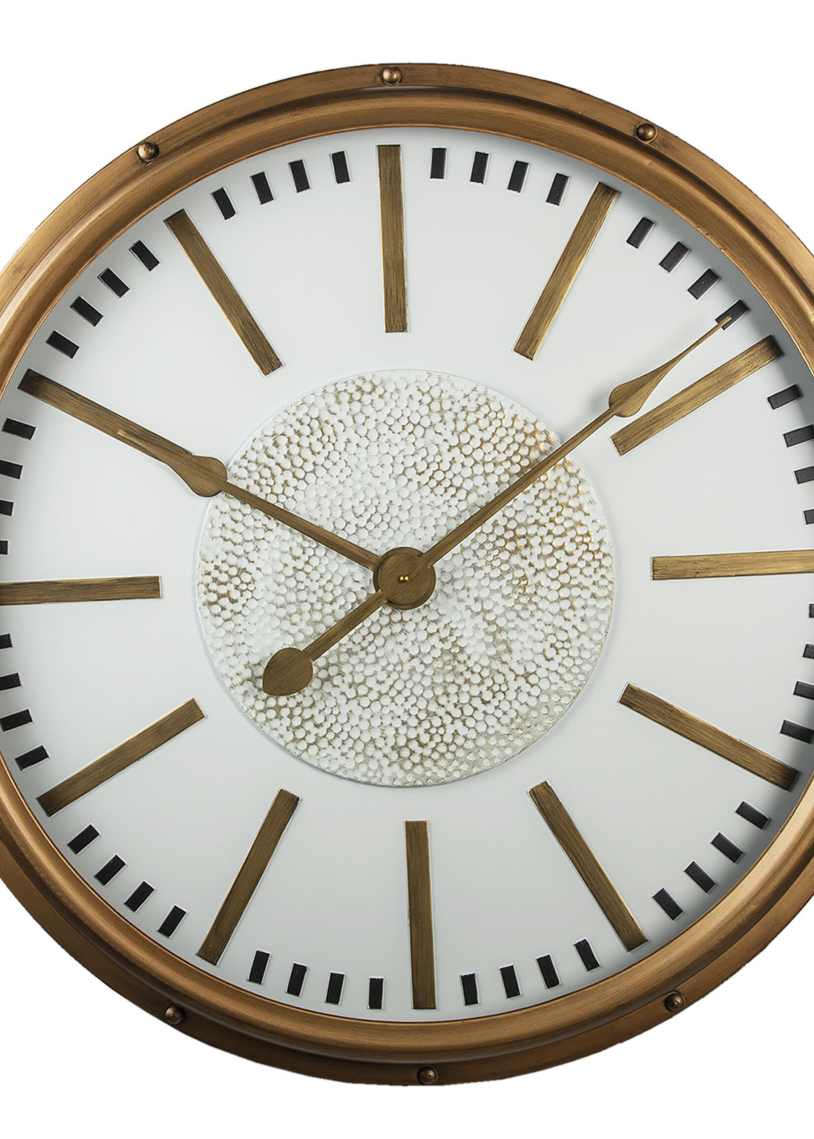 Clayre & Eef Horloge murale Ø 80*8 cm 5KL0200