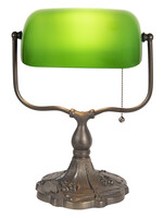 Clayre & Eef Bureaulamp Tiffany 27*20*36 cm E27/max 1*60W 5LL-1144GR