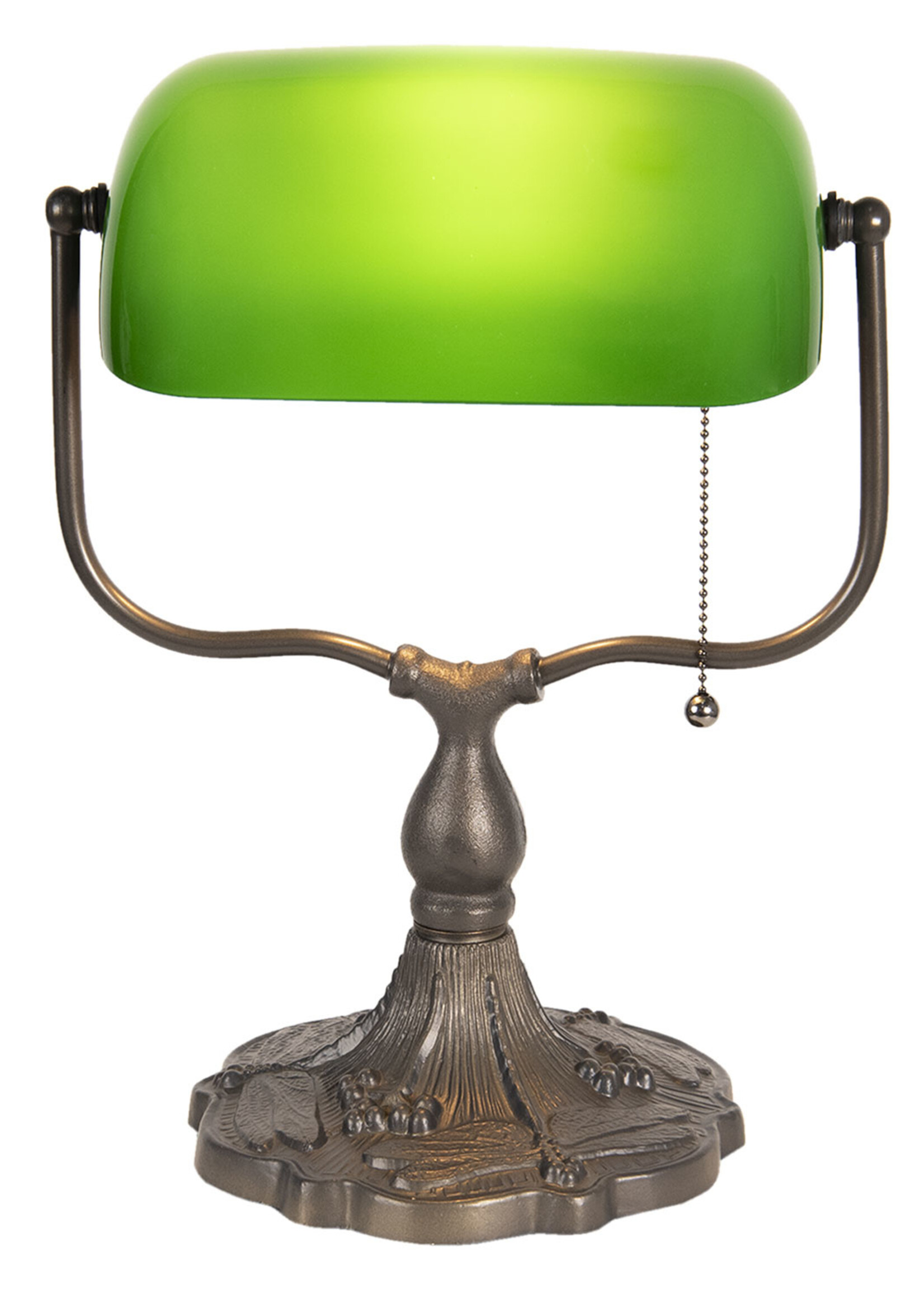 Clayre & Eef Bureaulamp Tiffany 27*20*36 cm E27/max 1*60W 5LL-1144GR