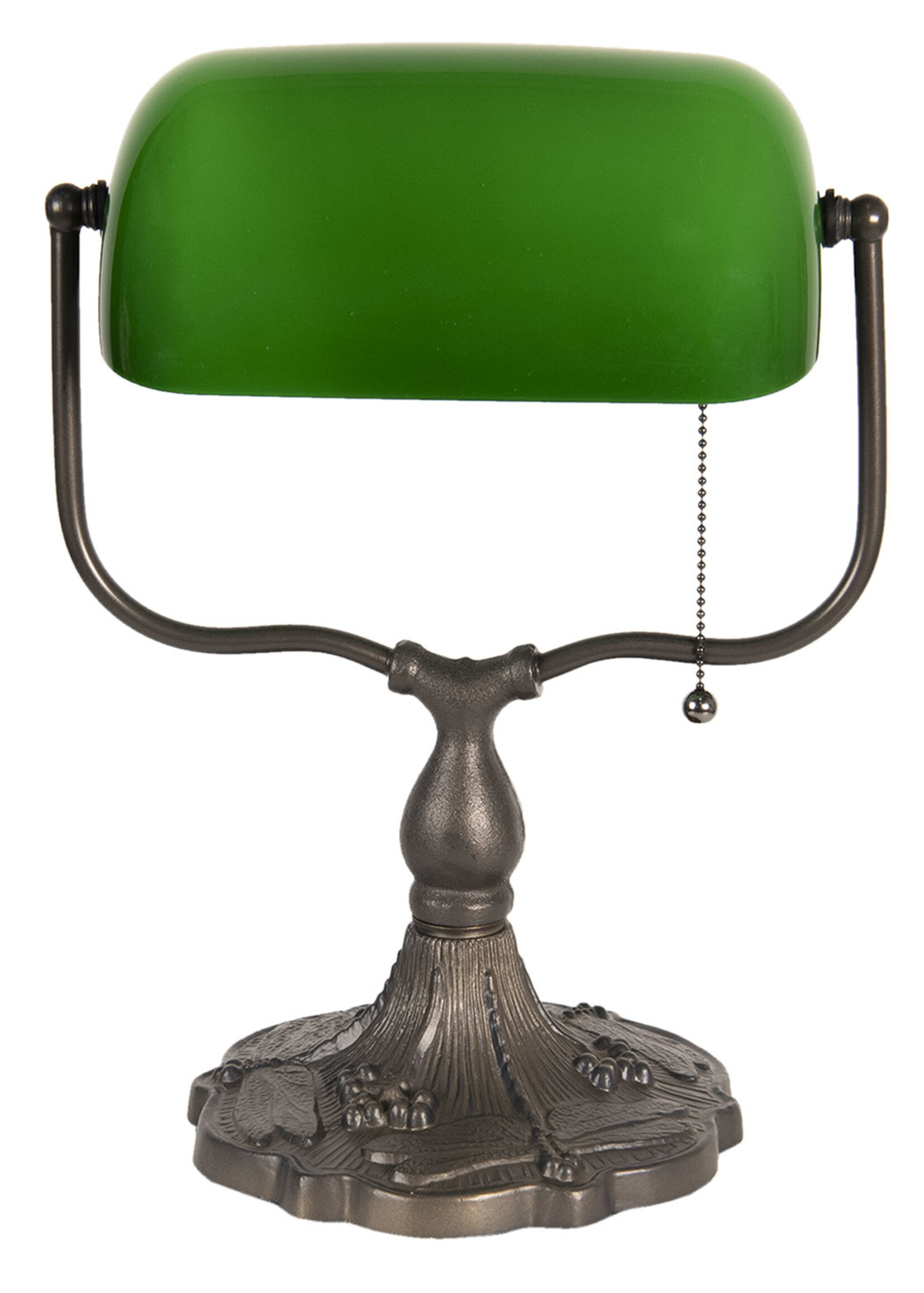 Clayre & Eef Bureaulamp Tiffany 27*20*36 cm E27/max 1*60W 5LL-1144GR