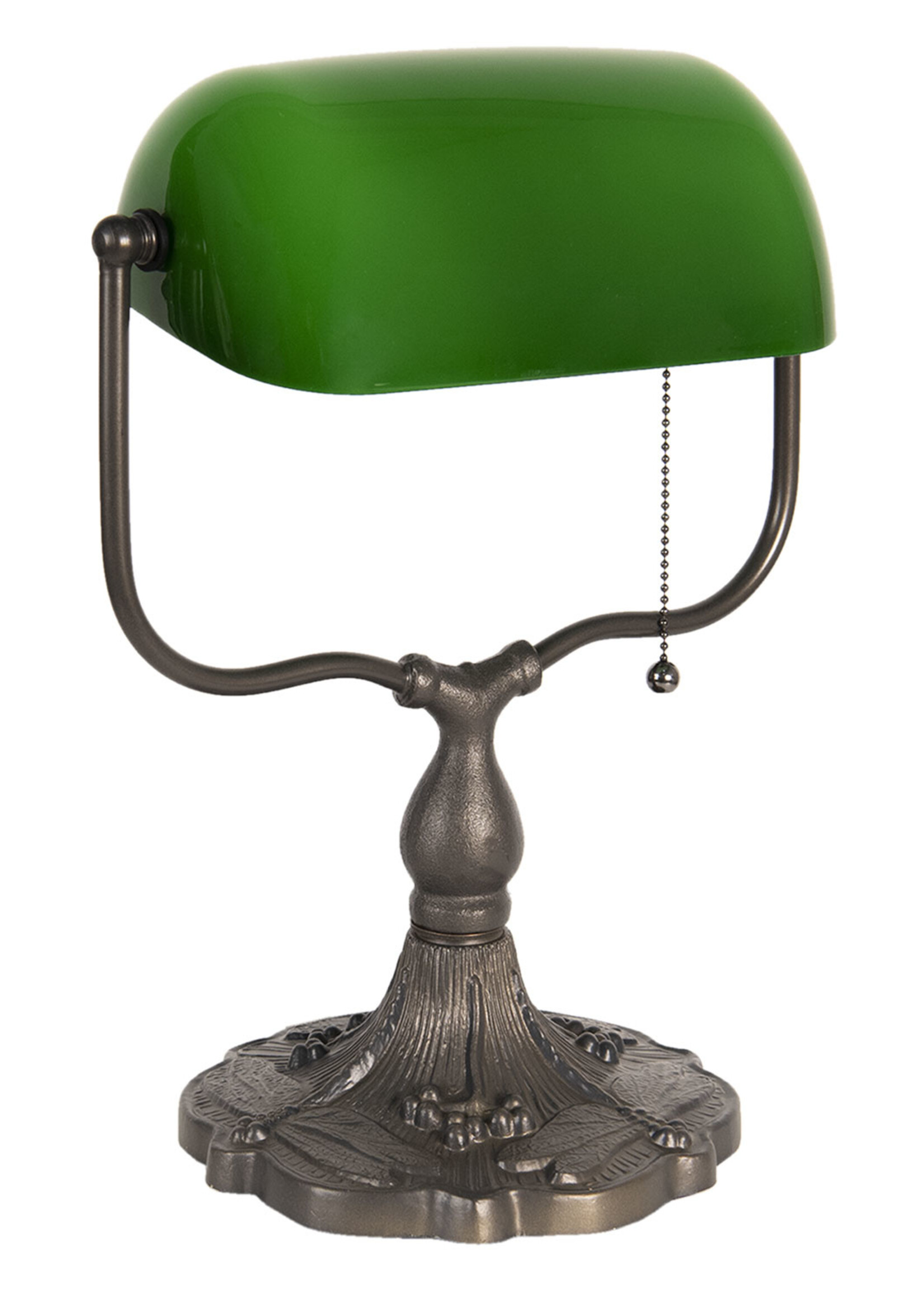 Clayre & Eef Lampe de bureau Tiffany 27*20*36 cm E27/max 1*60W 5LL-1144GR