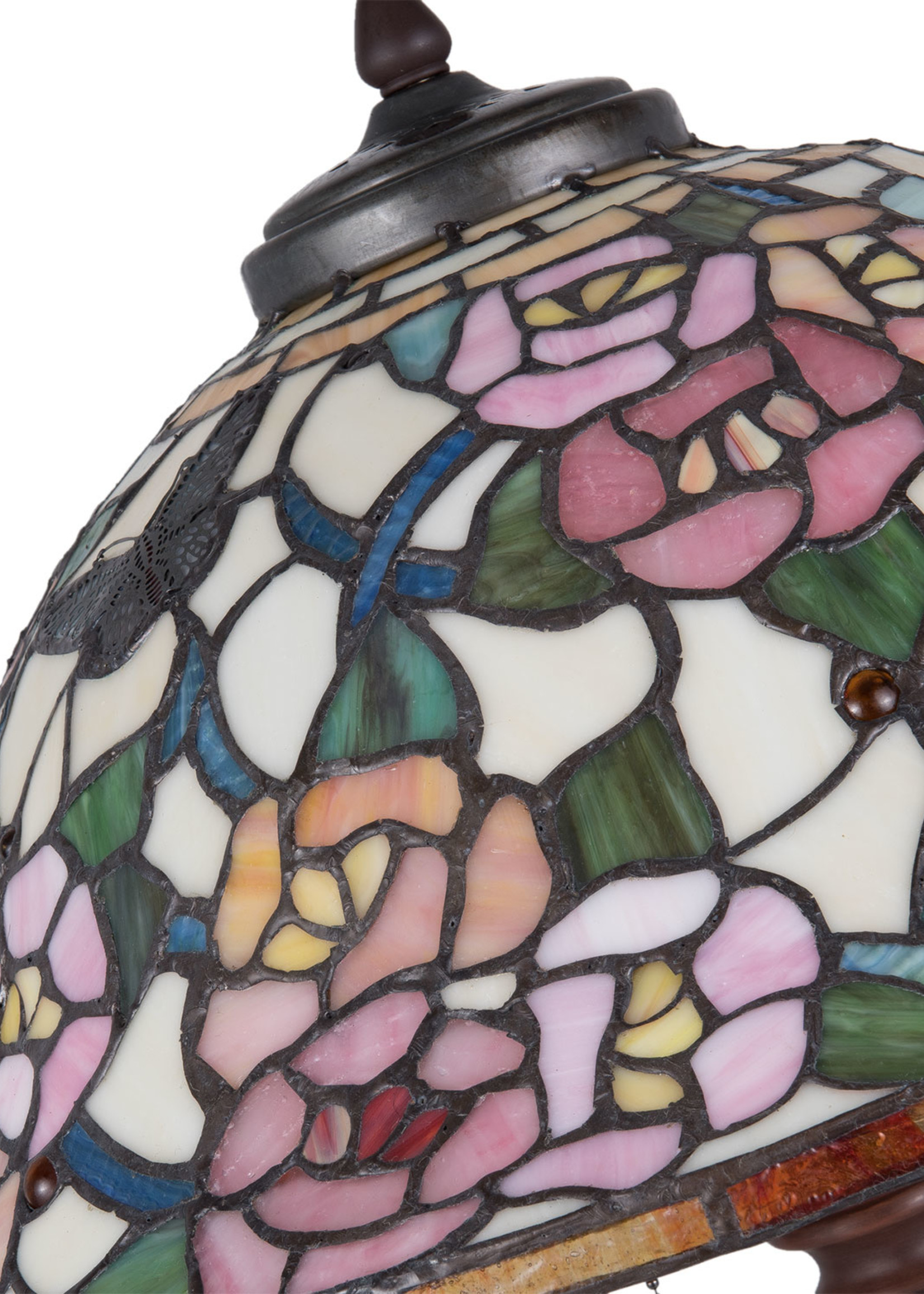 Clayre & Eef Lampe de table Tiffany Ø 46*65 cm  E27/max 3*60W 5LL-5183