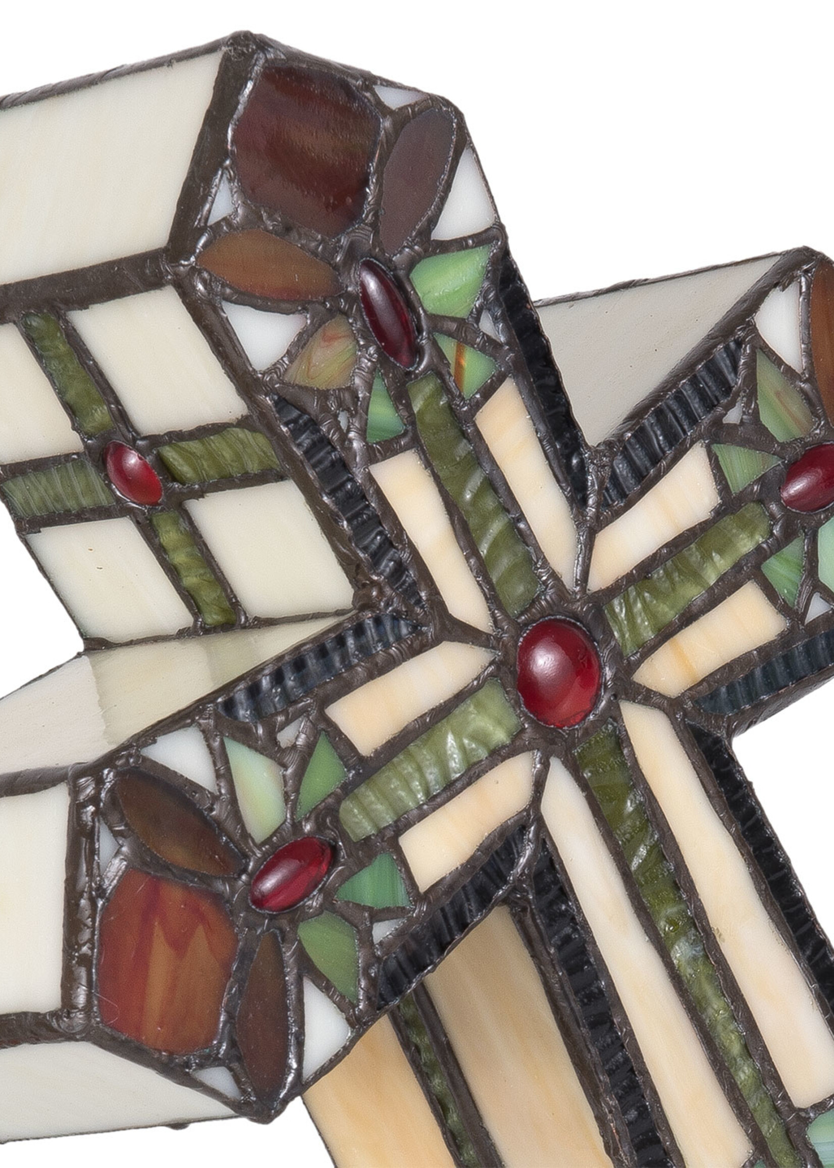 Clayre & Eef Lampe de table Tiffany 22*13*35 cm E14/max 2*7W 5LL-5189