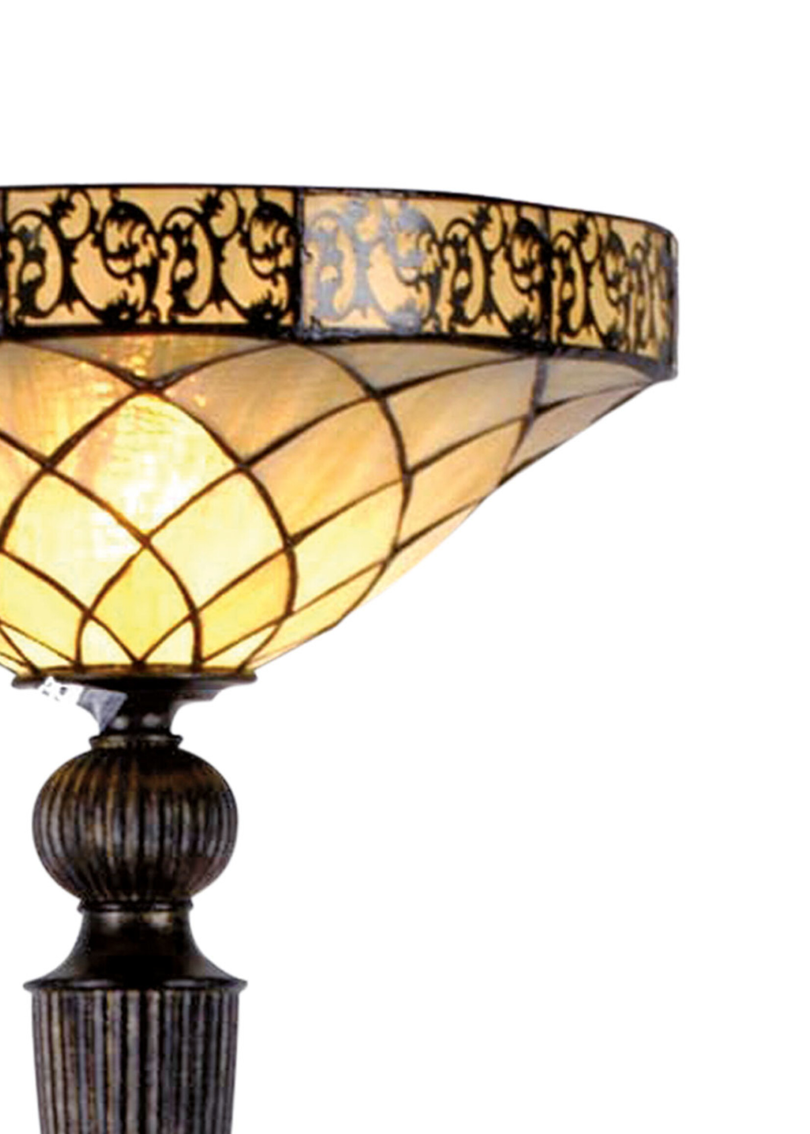 Clayre & Eef Vloerlamp Tiffany Ø 41*179 cm E27/max 1*60W 5LL-5280