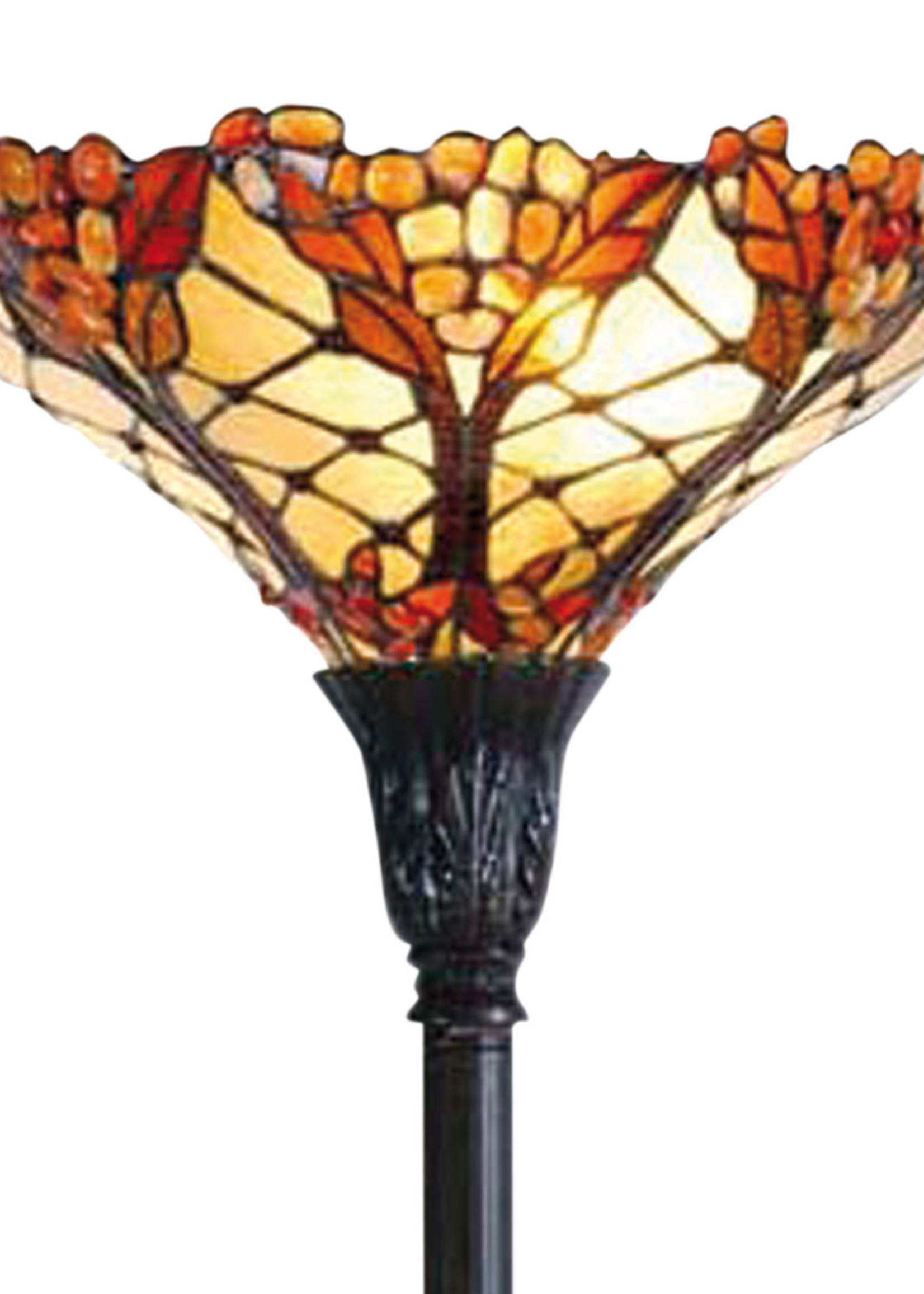 Clayre & Eef Vloerlamp Tiffany Ø 36*175 cm E27/max 1*60W 5LL-5288