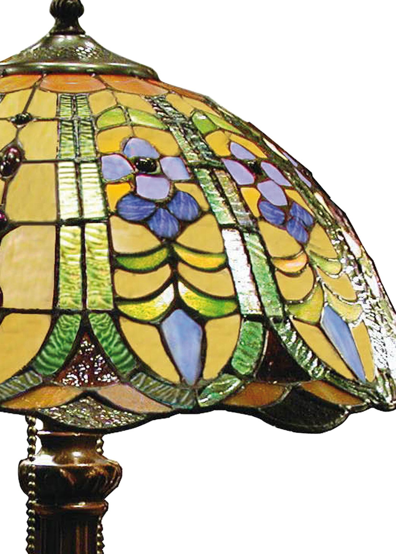 Clayre & Eef Tafellamp Tiffany Ø 40*53 cm E27/max 2*60W 5LL-5317