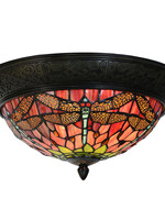 Clayre & Eef Plafonnier Tiffany Ø 38*19 cm E14/max 2*40W 5LL-5360