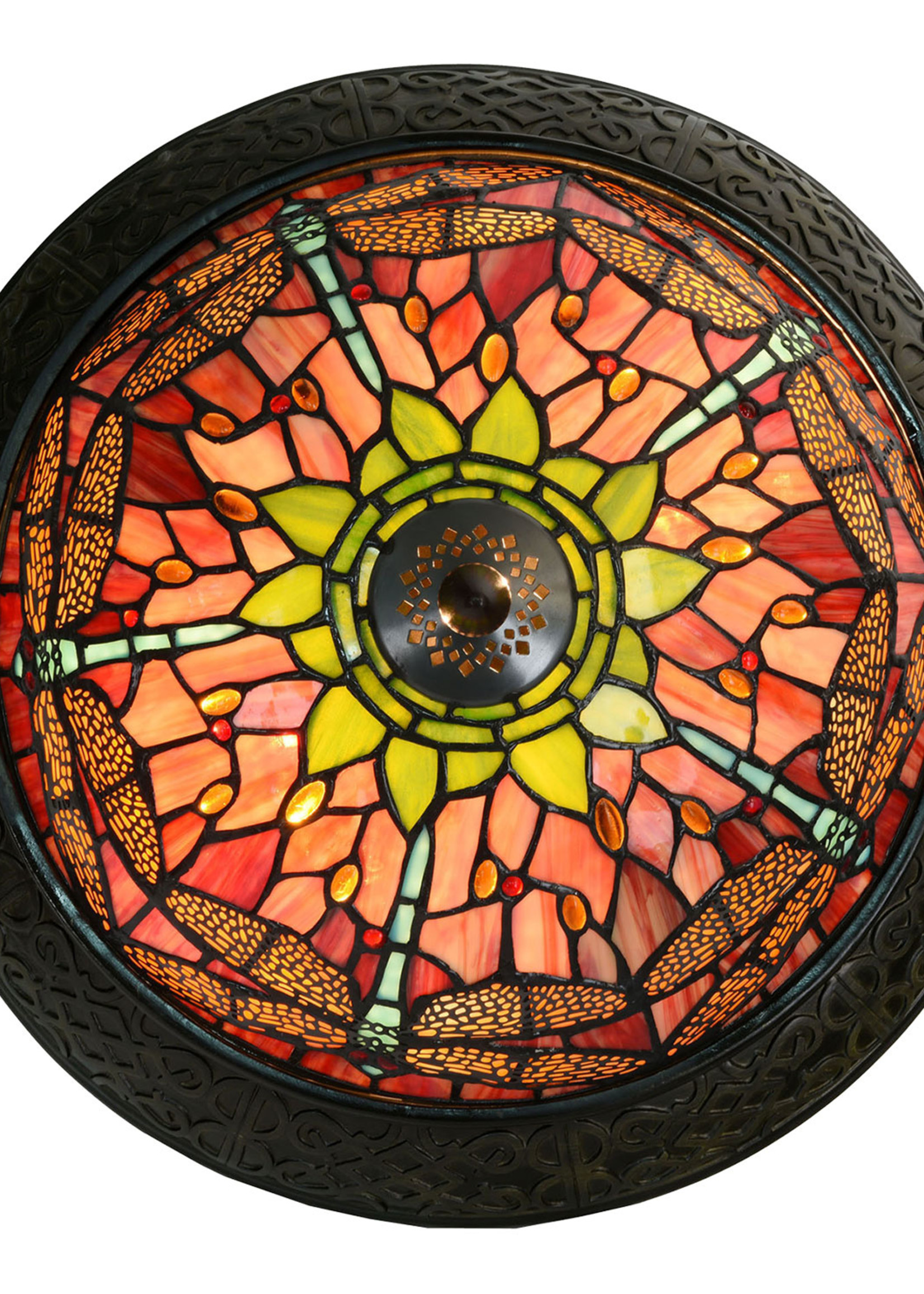 Clayre & Eef Plafonnier Tiffany Ø 38*19 cm E14/max 2*40W 5LL-5360