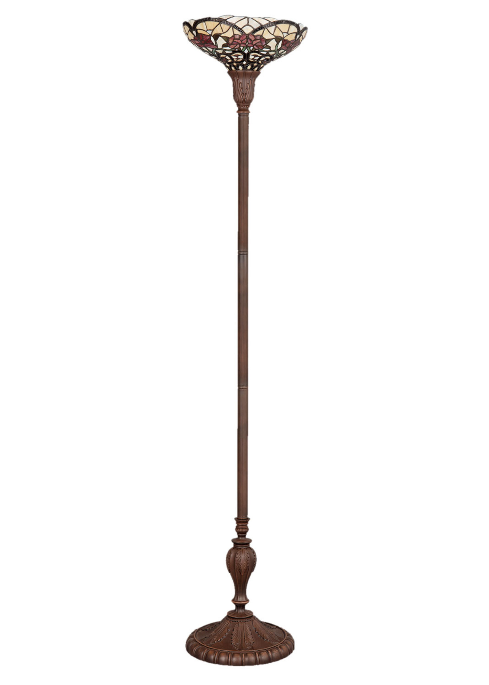 Clayre & Eef Lampadaire Tiffany Ø 35*180 cm E27/max 1*60W 5LL-5372