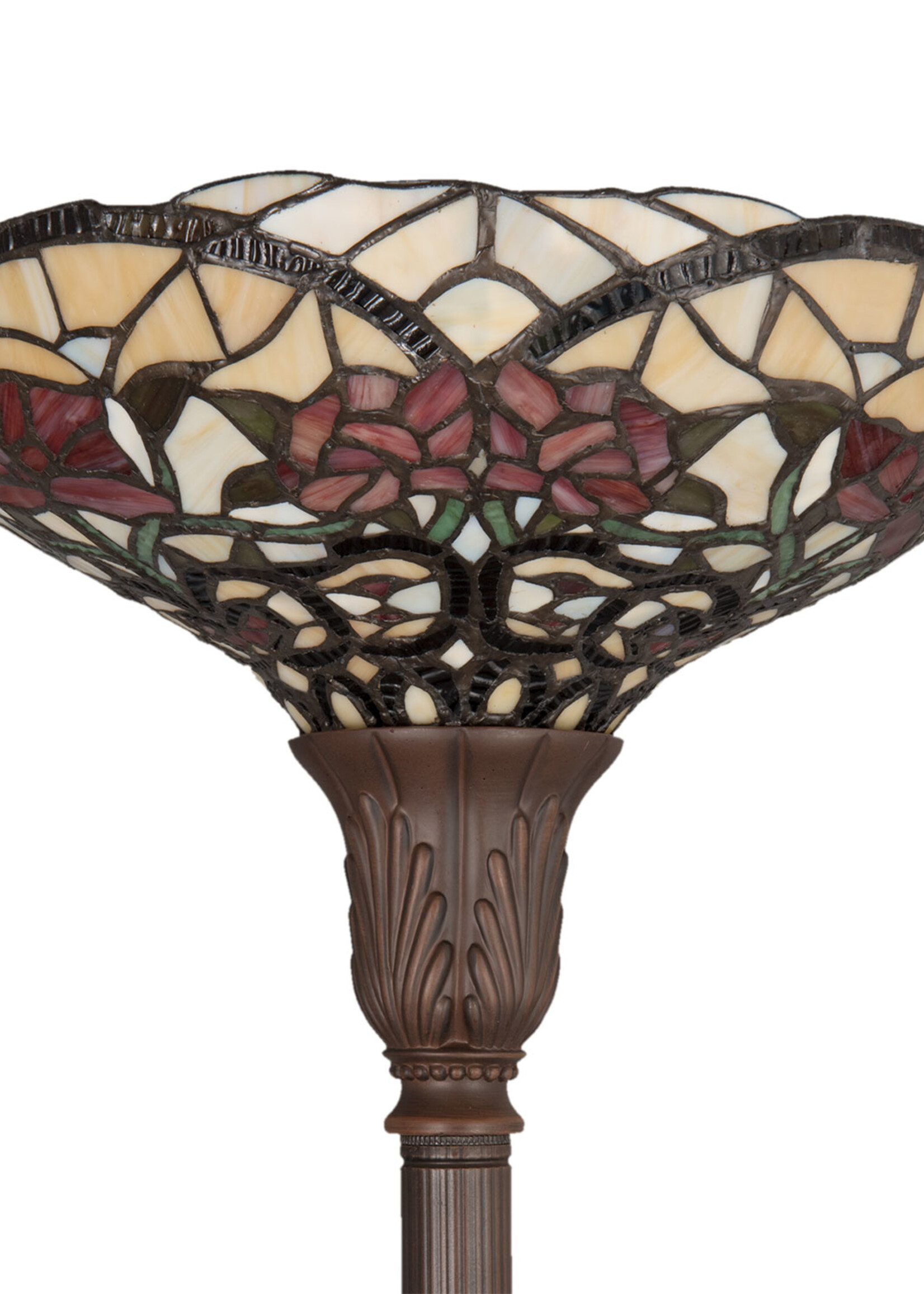 Clayre & Eef Vloerlamp Tiffany Ø 35*180 cm E27/max 1*60W 5LL-5372