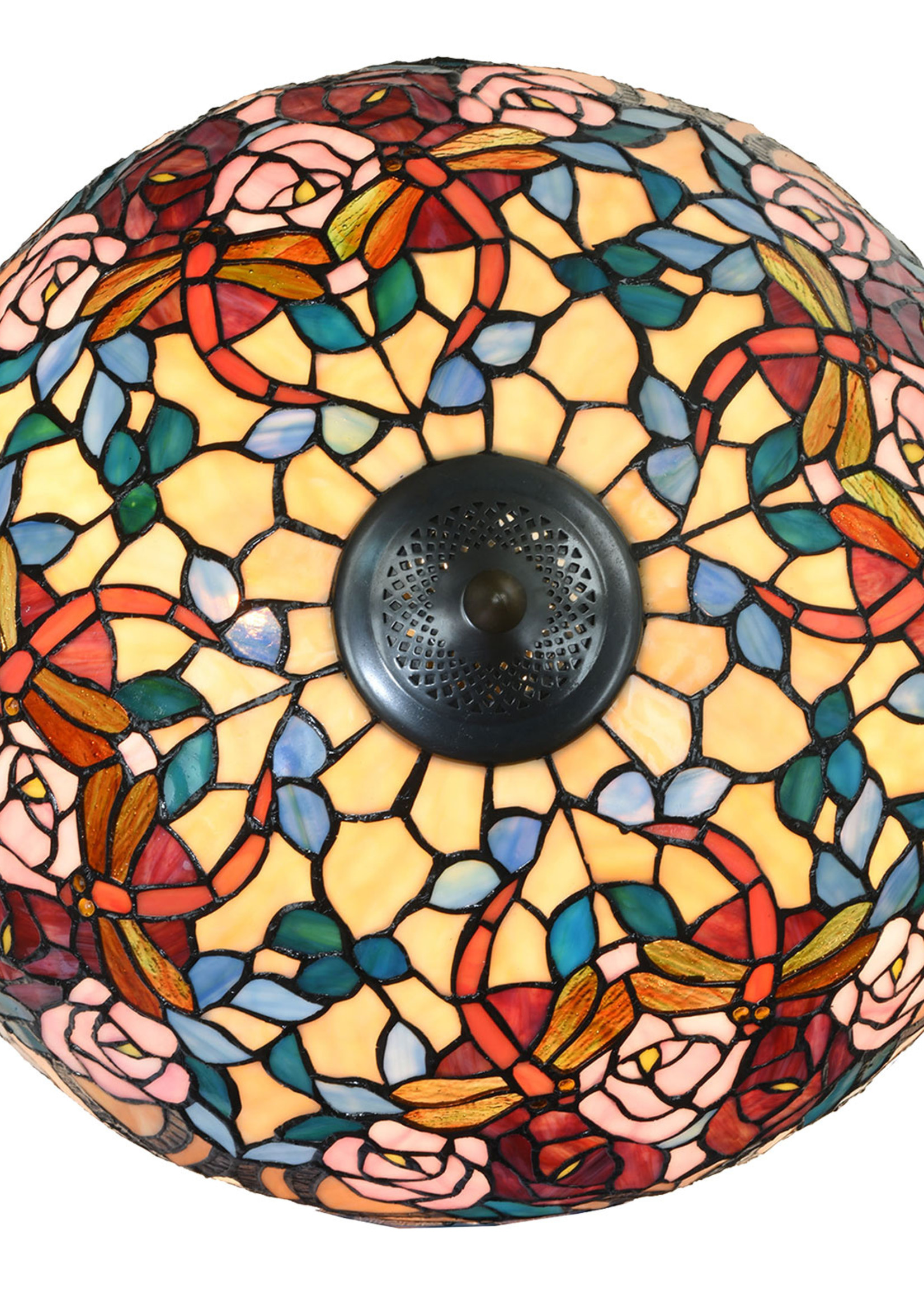 Clayre & Eef Tafellamp Tiffany Ø 46*64 cm E27/max 2*60W 5LL-5389