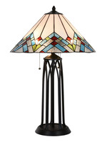 Clayre & Eef Lampe de table Tiffany Ø 51*75 cm E27/max 2*40W 5LL-5393