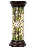 Clayre & Eef Lampe colonne Tiffany Ø 31*78 cm E27/max 1*60W 5LL-5539