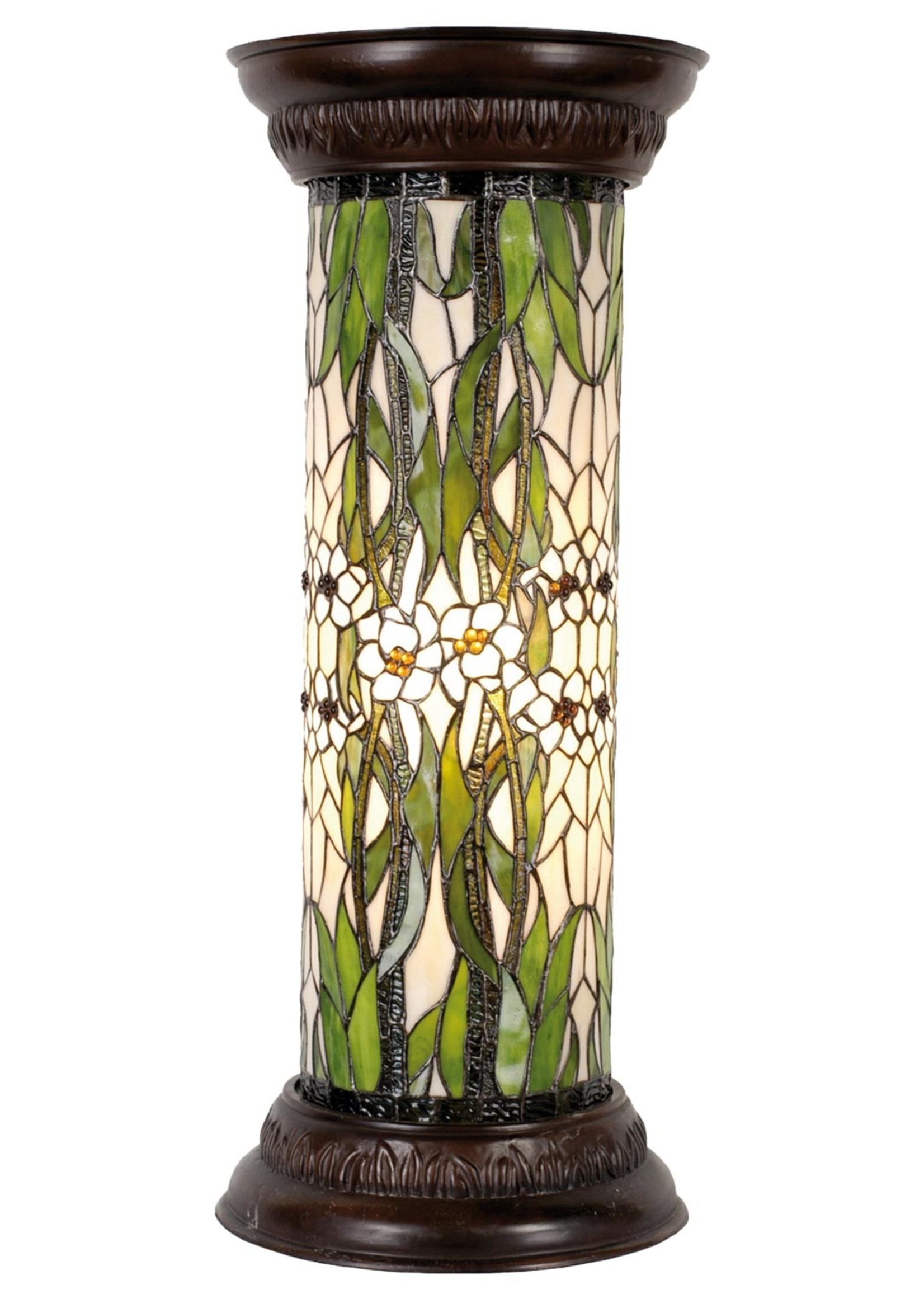 Clayre & Eef Lampe colonne Tiffany Ø 31*78 cm E27/max 1*60W 5LL-5539