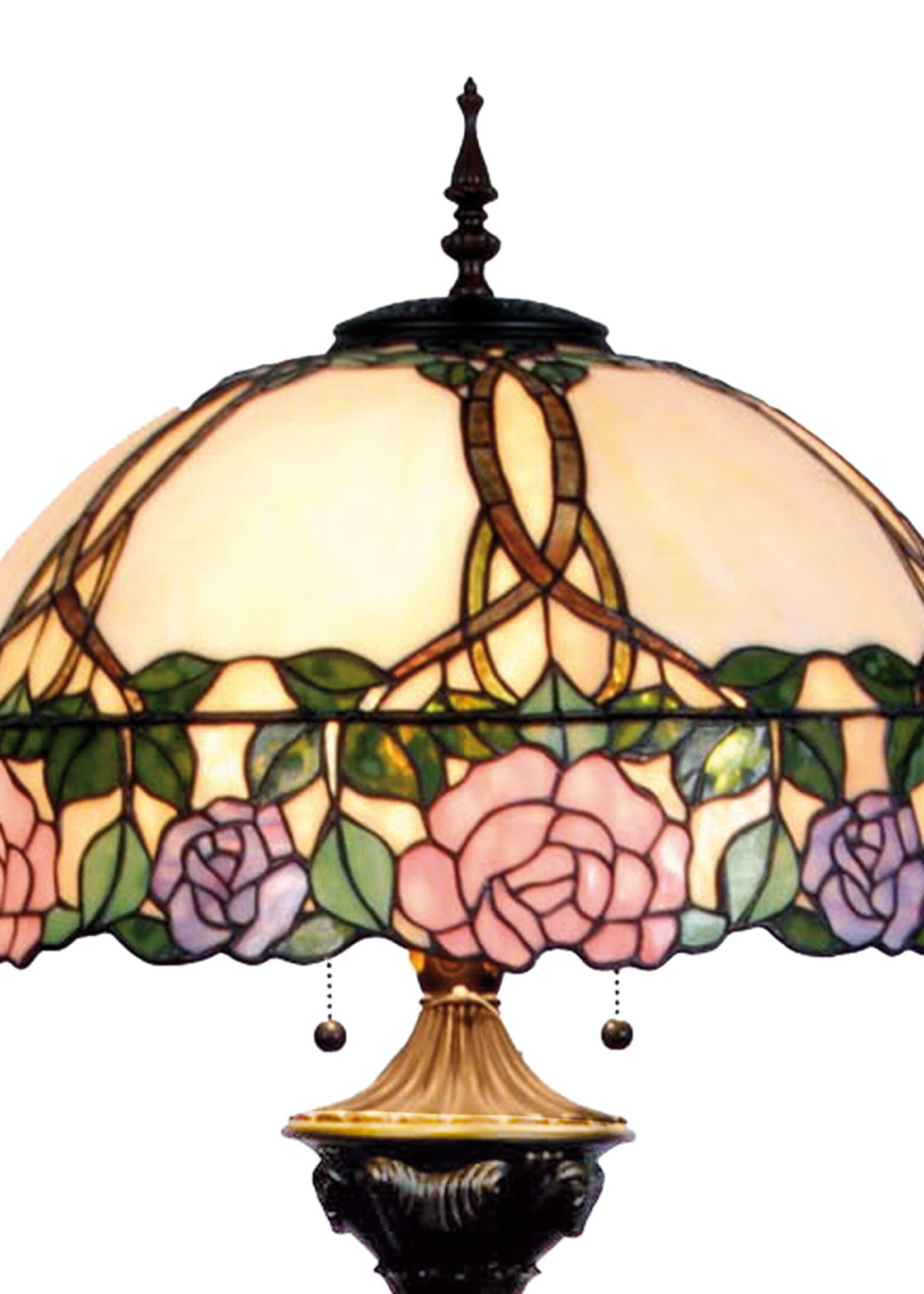 Clayre & Eef Vloerlamp Tiffany Ø 50*164 cm E27/max 3*60W 5LL-5612