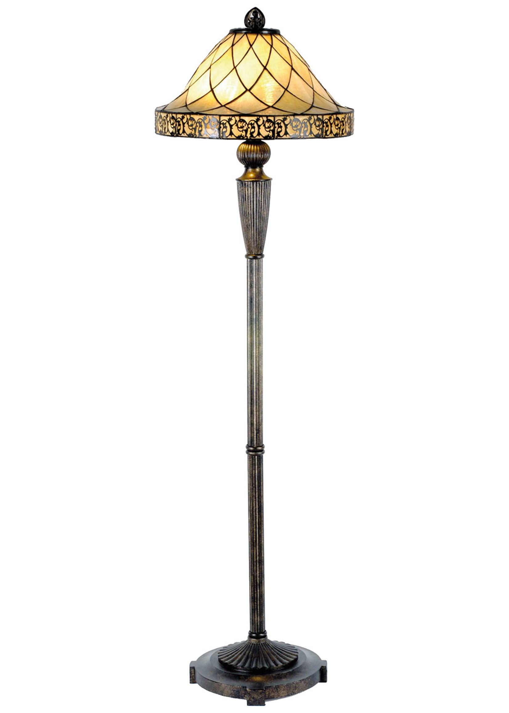 Clayre & Eef Lampadaire Tiffany Ø 46*168 cm E27/max 2*60W 5LL-5613