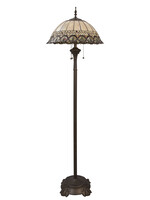 Clayre & Eef Lampadaire Tiffany Ø 50*165 cm E27/max 3*60W 5LL-5681