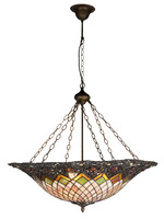 Clayre & Eef Lampe suspendue Tiffany Ø 80*120 cm E27/max 3*60W 5LL-5728