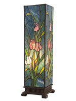 Clayre & Eef Lampe de table Tiffany 17*17*58 cm E27/max 1*60W 5LL-5749