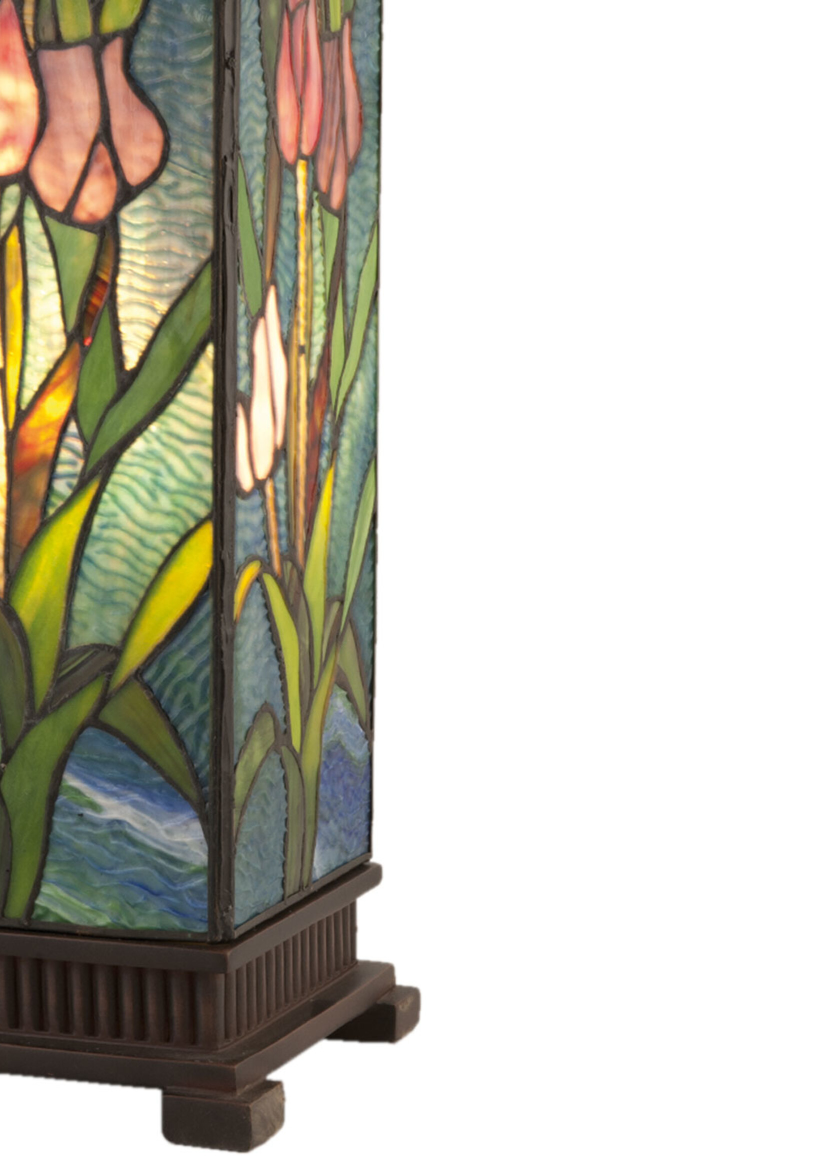 Clayre & Eef Lampe de table Tiffany 17*17*58 cm E27/max 1*60W 5LL-5749