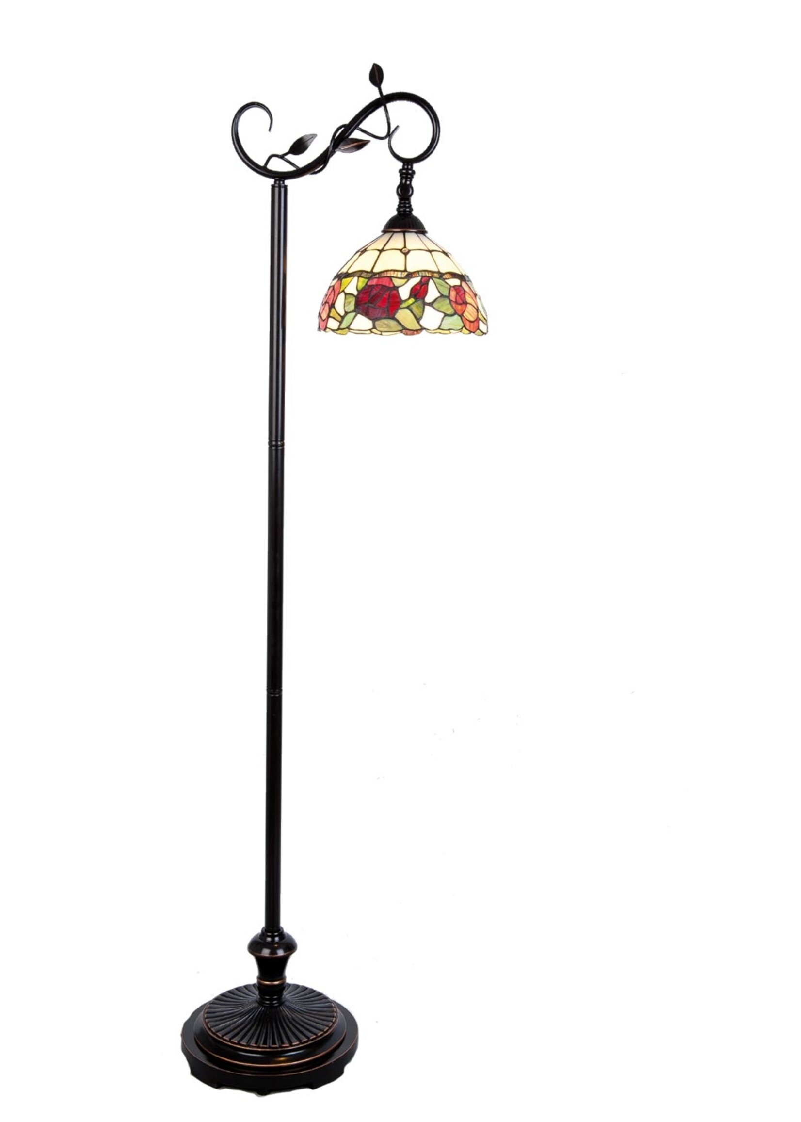 Clayre & Eef Vloerlamp Tiffany 40*27*152 cm E27/max 1*60W 5LL-5786