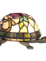 Clayre & Eef Lampe de table Tiffany tortue 22*15*13 cm E14/max 1*15W 5LL-5787
