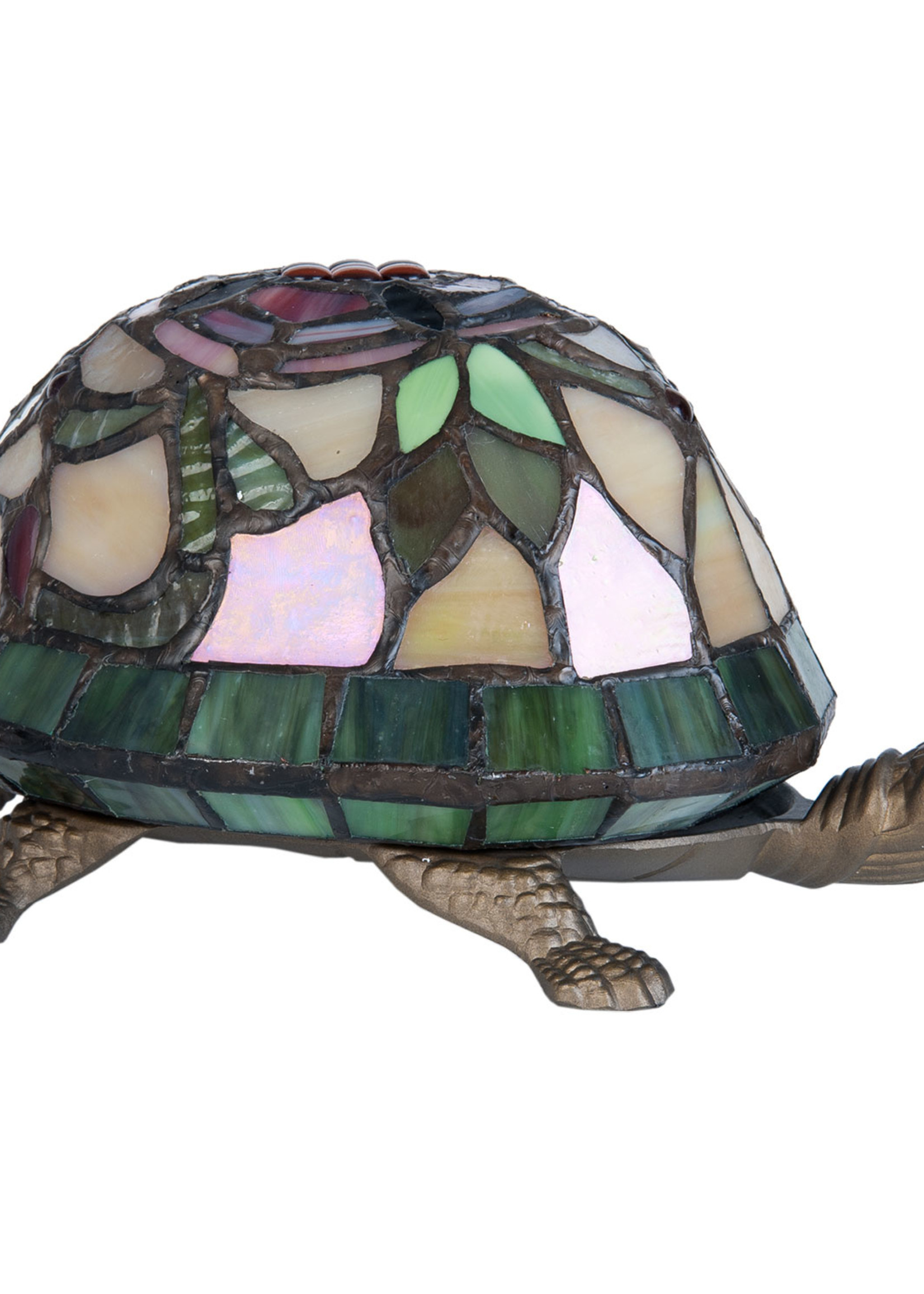 Clayre & Eef Lampe de table Tiffany tortue 22*15*13 cm E14/max 1*15W 5LL-5787