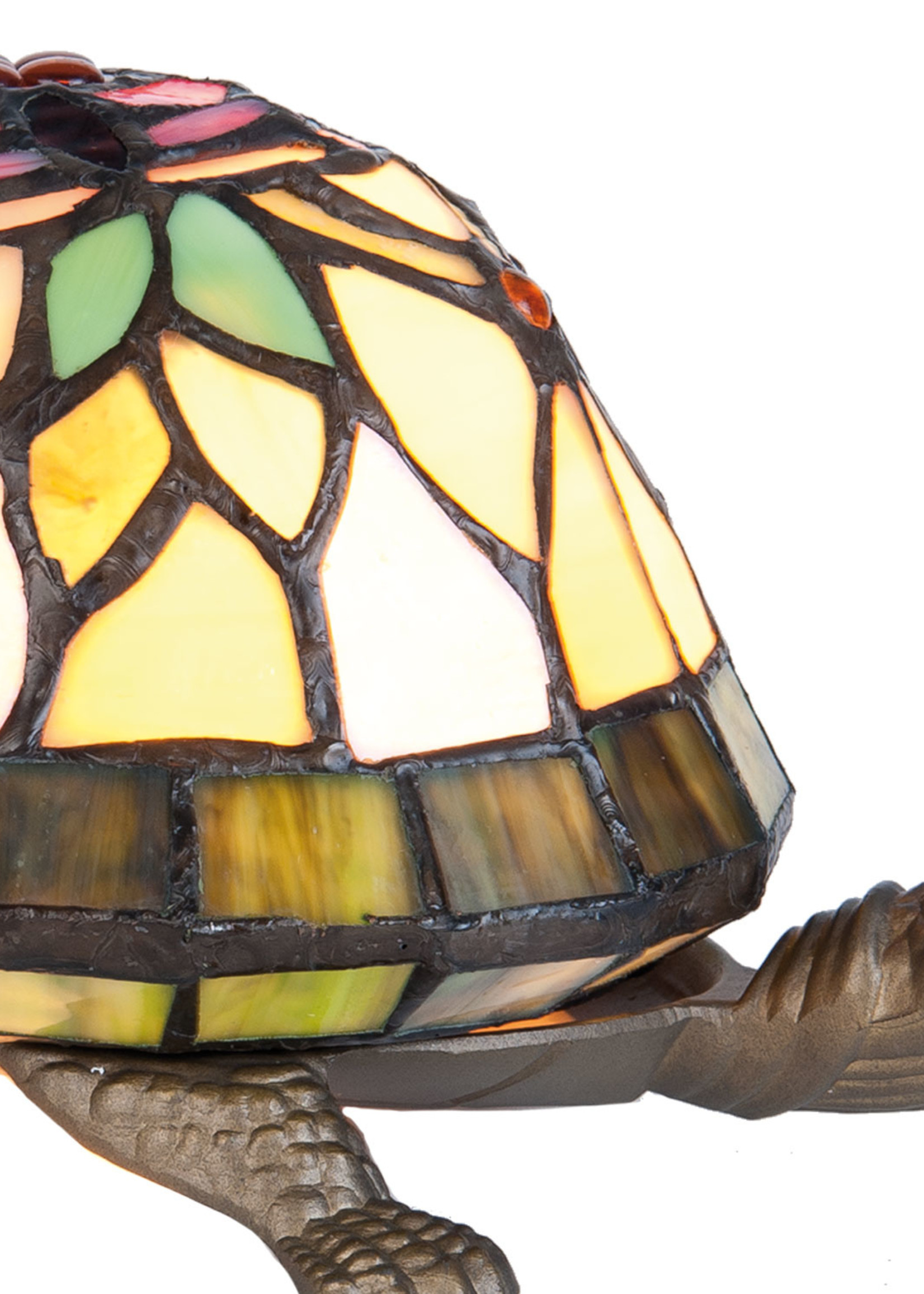 Clayre & Eef Tafellamp Tiffany schildpad 22*15*13 cm E14/max 1*15W 5LL-5787