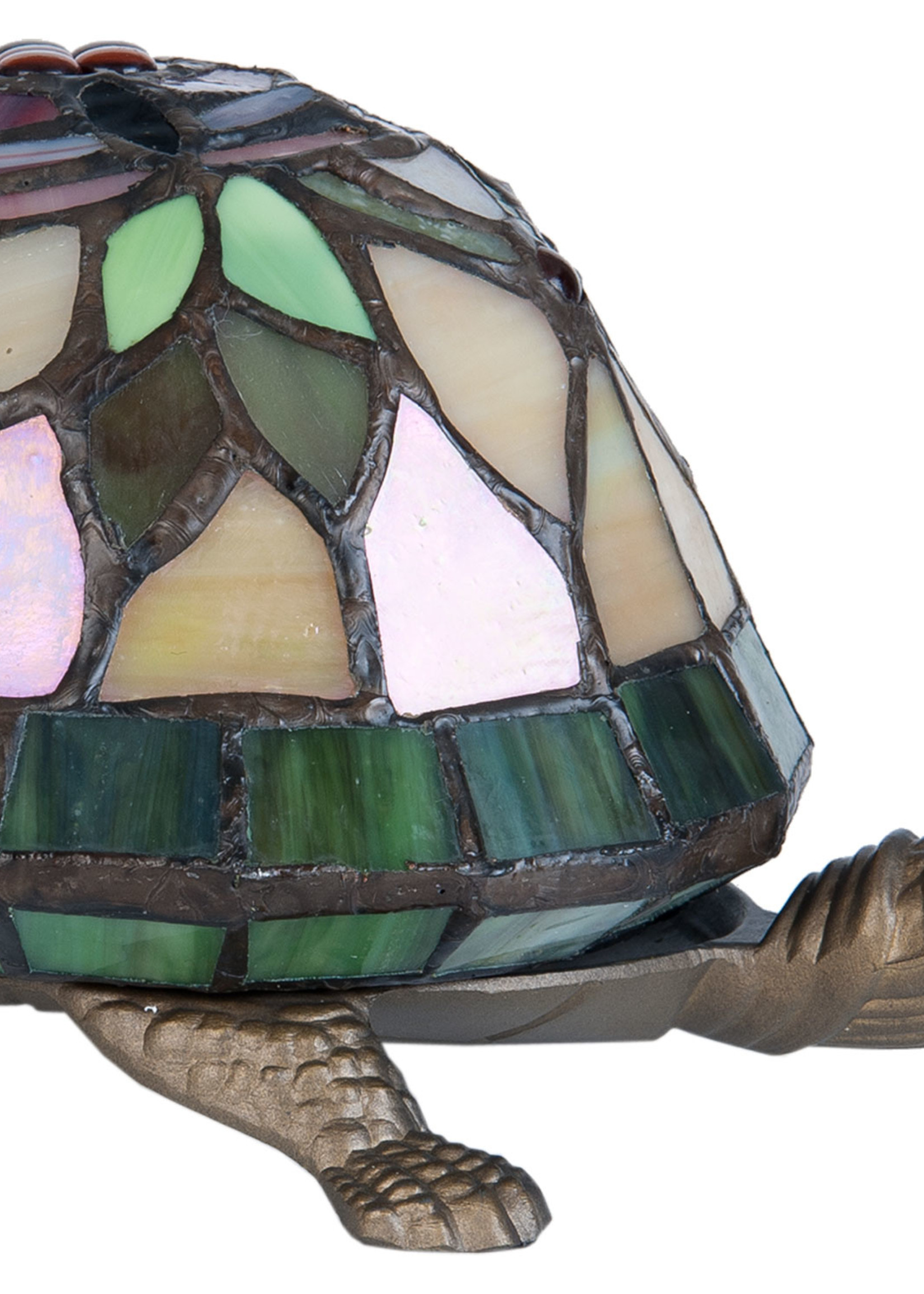 Clayre & Eef Tafellamp Tiffany schildpad 22*15*13 cm E14/max 1*15W 5LL-5787