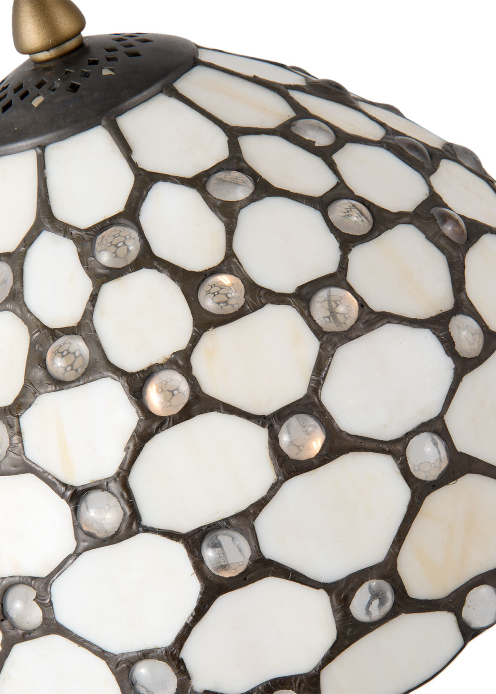 Clayre & Eef Lampe de table Tiffany Ø 21*38 cm E14/max 1*40W 5LL-5879