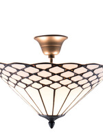 Clayre & Eef Plafonnier Tiffany Ø 42*29 cm E14/max 2*40W 5LL-5890