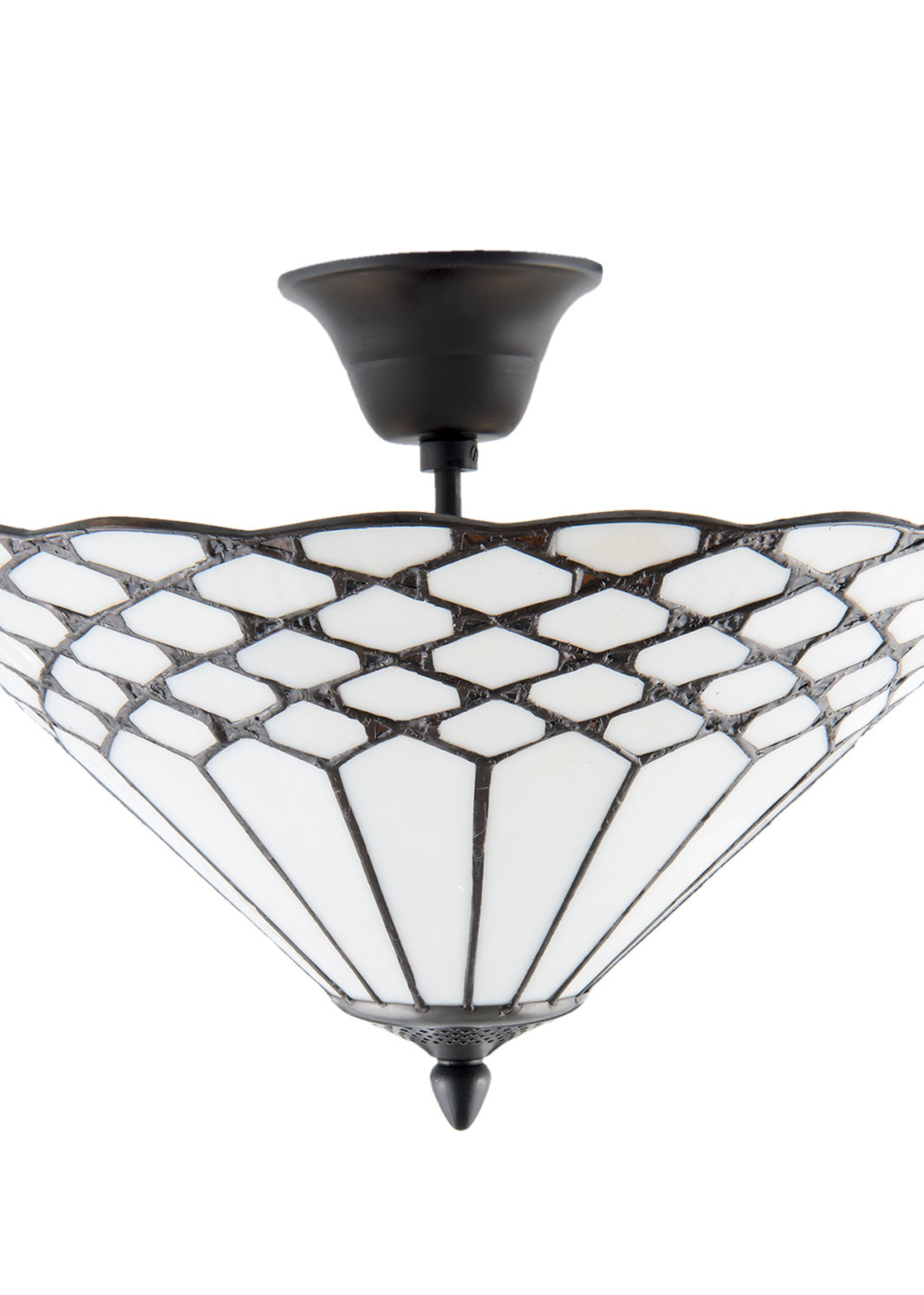 Clayre & Eef Plafondlamp Tiffany Ø 42*29 cm E14/max 2*40W 5LL-5890