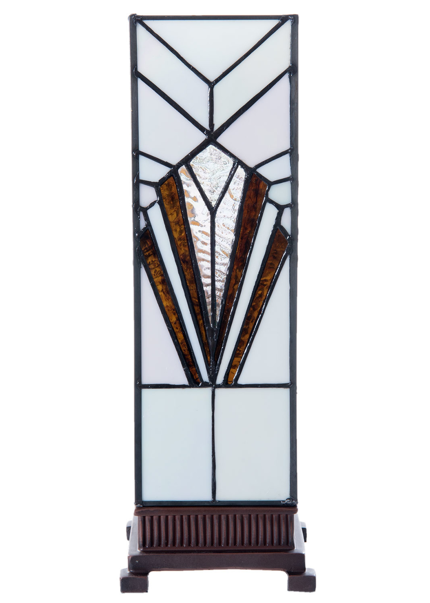 Clayre & Eef Lampe de table Tiffany 12*12*35 cm E14/max 1*25W 5LL-5894