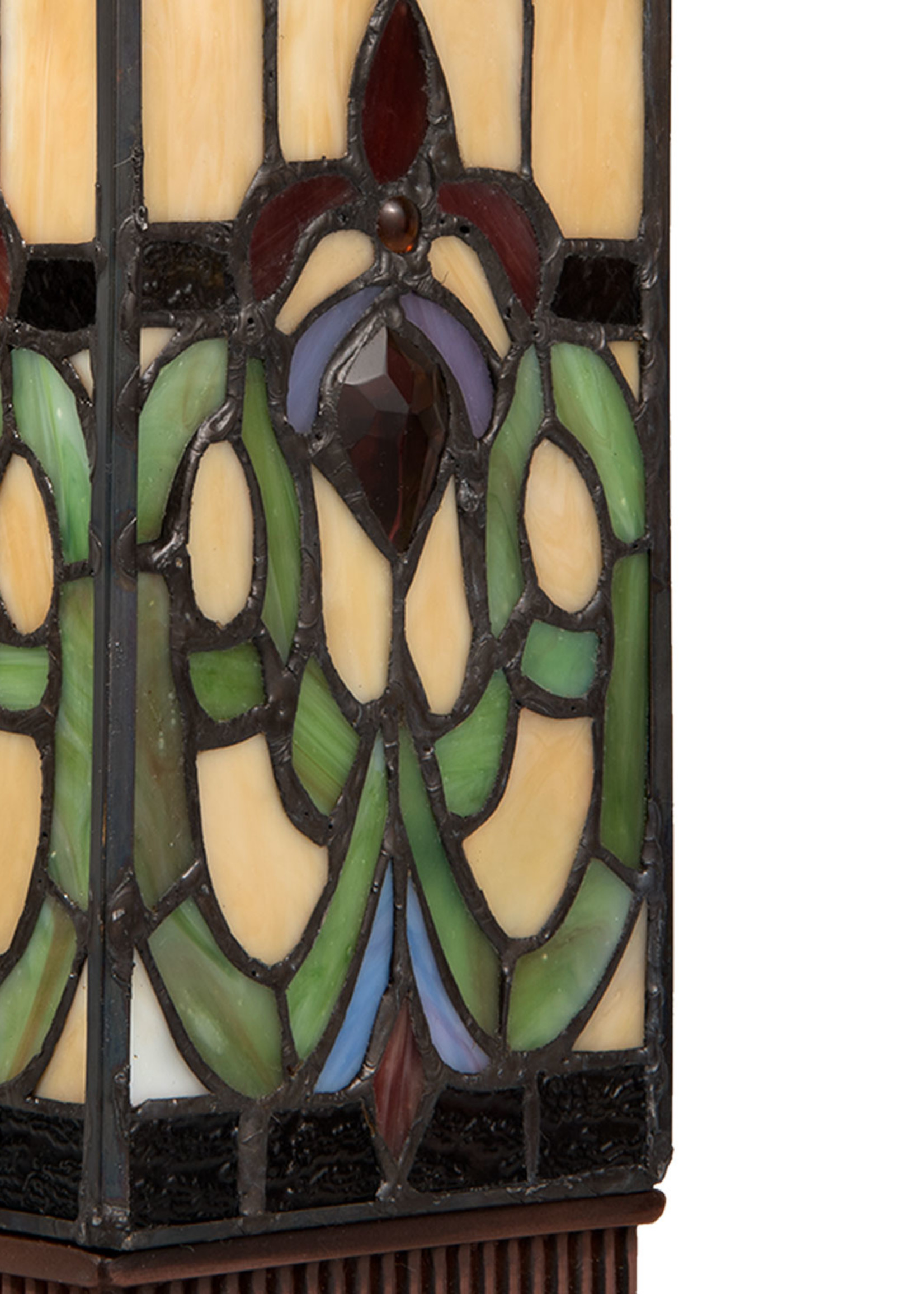 Clayre & Eef Lampe de table Tiffany 12*12*35 cm E14/max 1*25W 5LL-5906