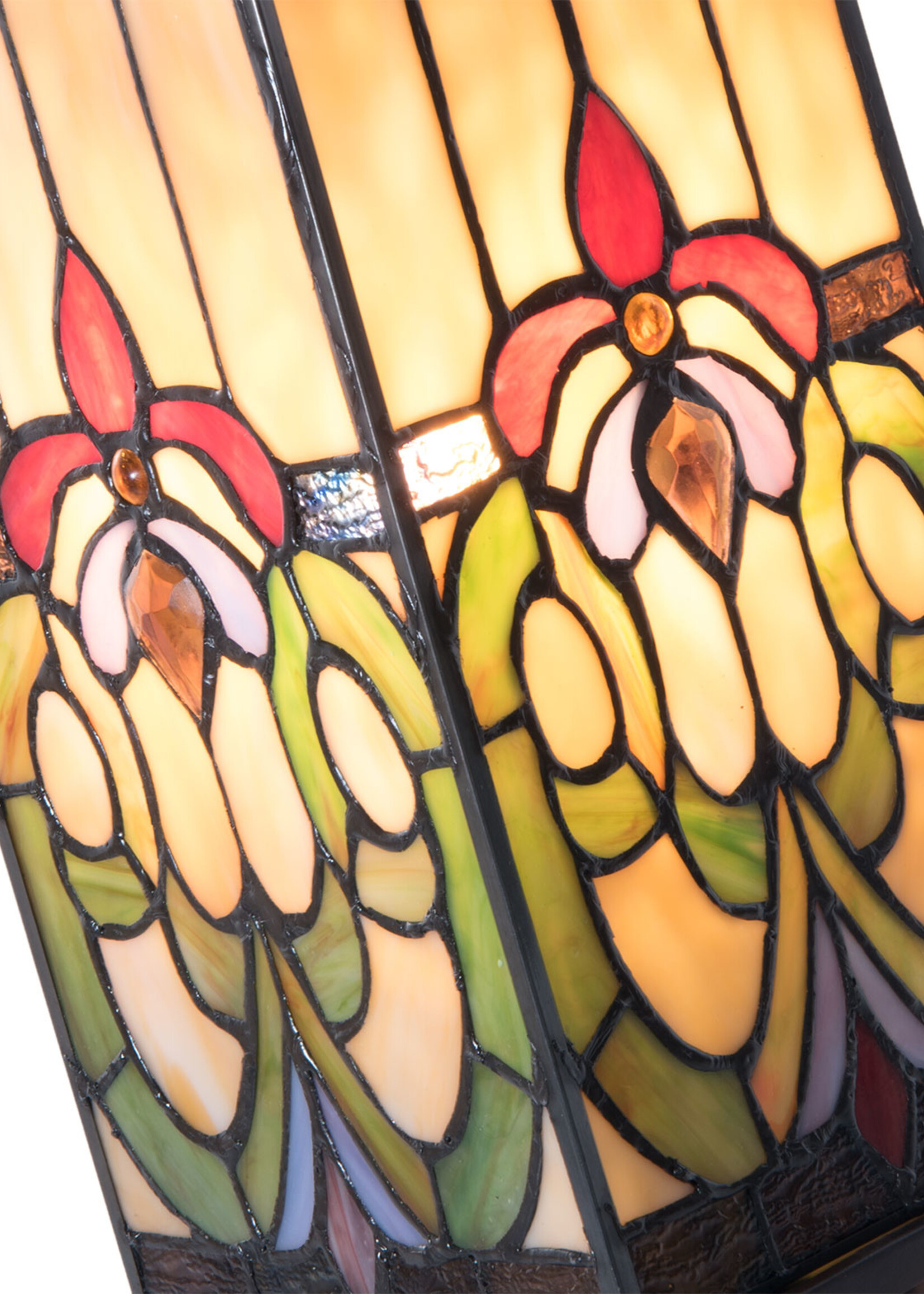 Clayre & Eef Tafellamp Tiffany 17*17*44 cm E27/max 1*40W 5LL-5907