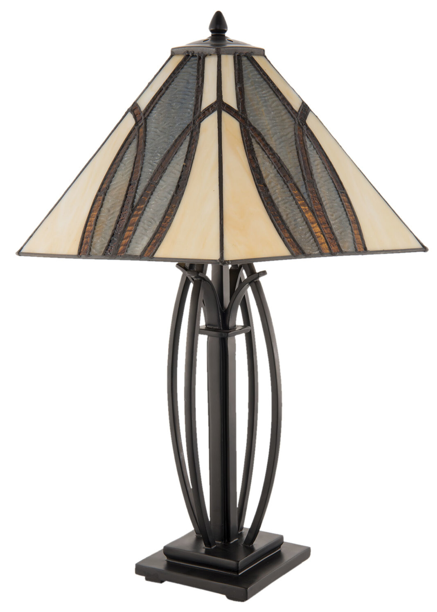 Clayre & Eef Lampe de table Tiffany 51*44*66 cm E27/max 2*60W 5LL-5913