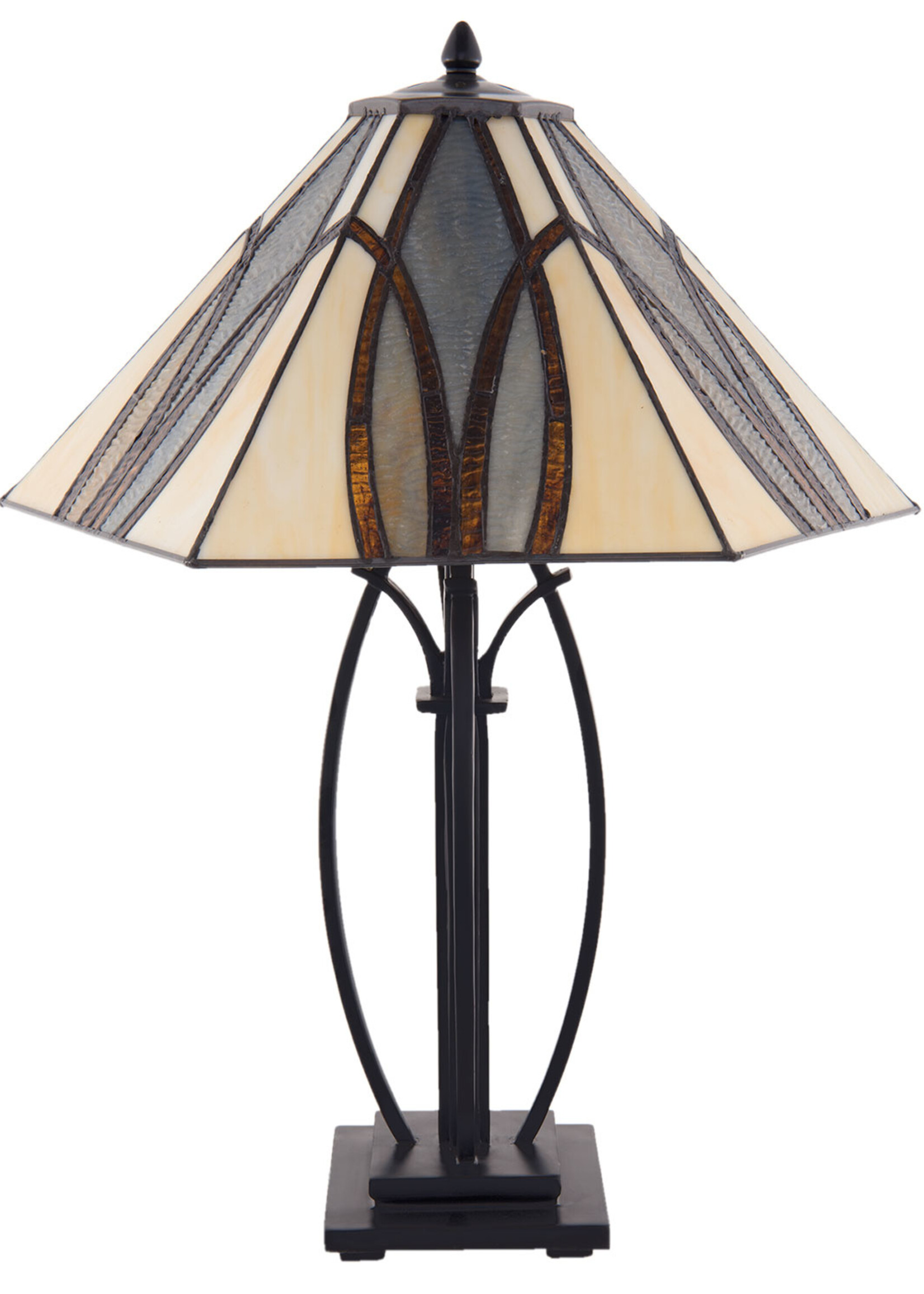 Clayre & Eef Tafellamp Tiffany 51*44*66 cm E27/max 2*60W 5LL-5913