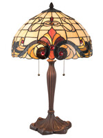 Clayre & Eef Tafellamp Tiffany Ø 40*61 cm E27/max 2*60W 5LL-5925