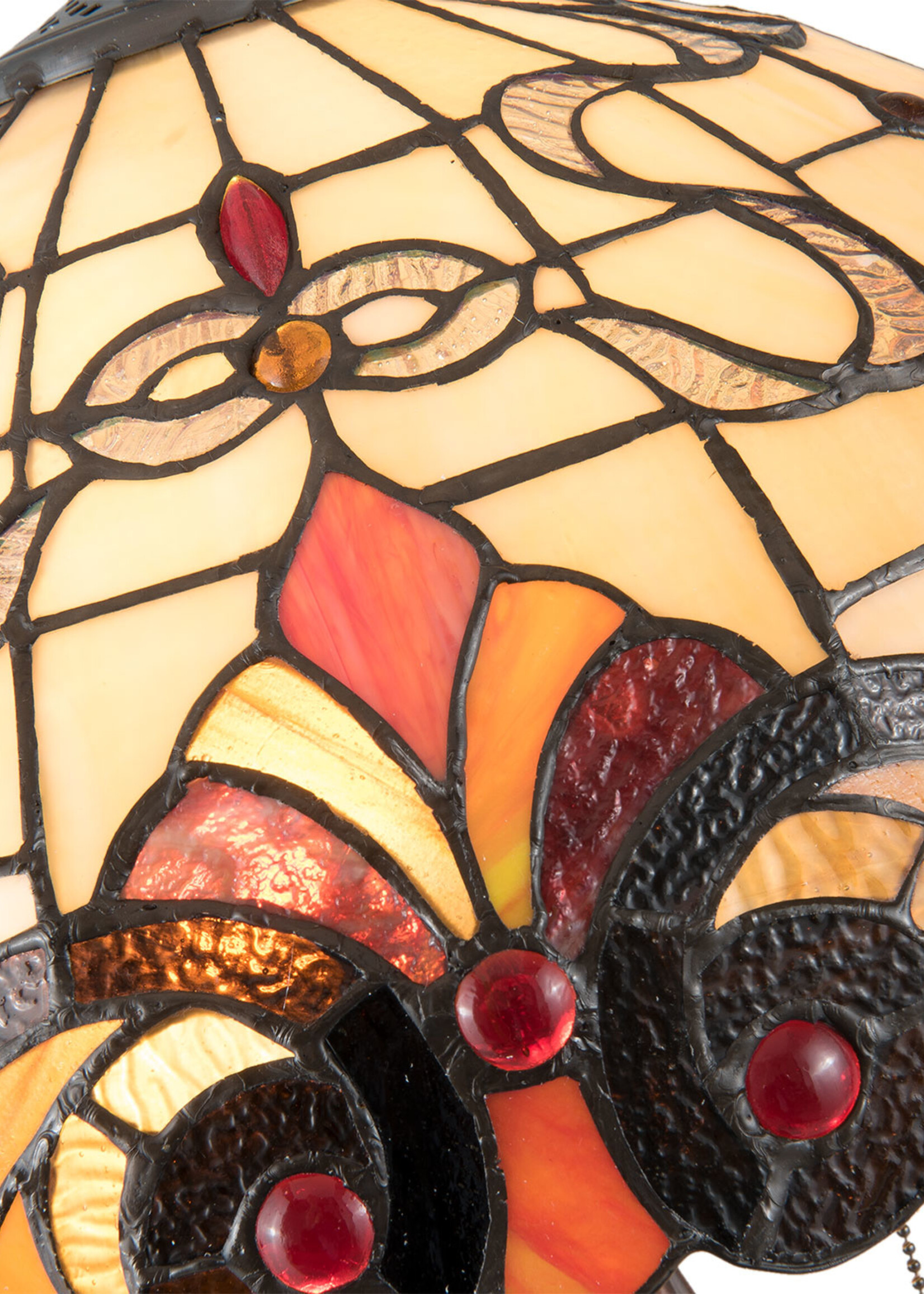 Clayre & Eef Tafellamp Tiffany Ø 40*61 cm E27/max 2*60W 5LL-5925