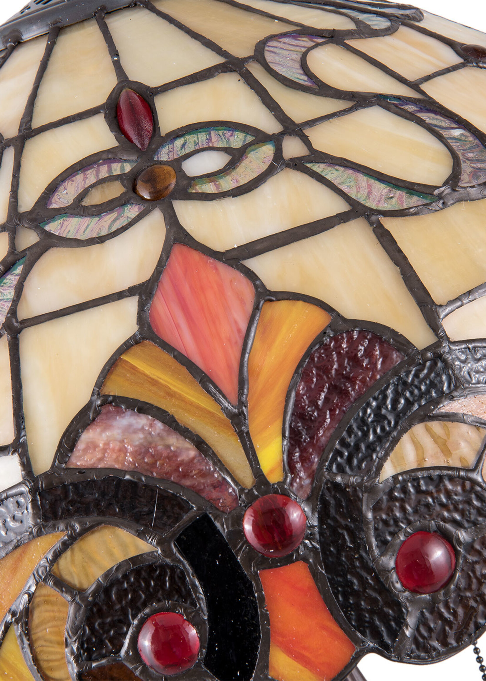 Clayre & Eef Tafellamp Tiffany Ø 40*61 cm E27/max 2*60W 5LL-5925