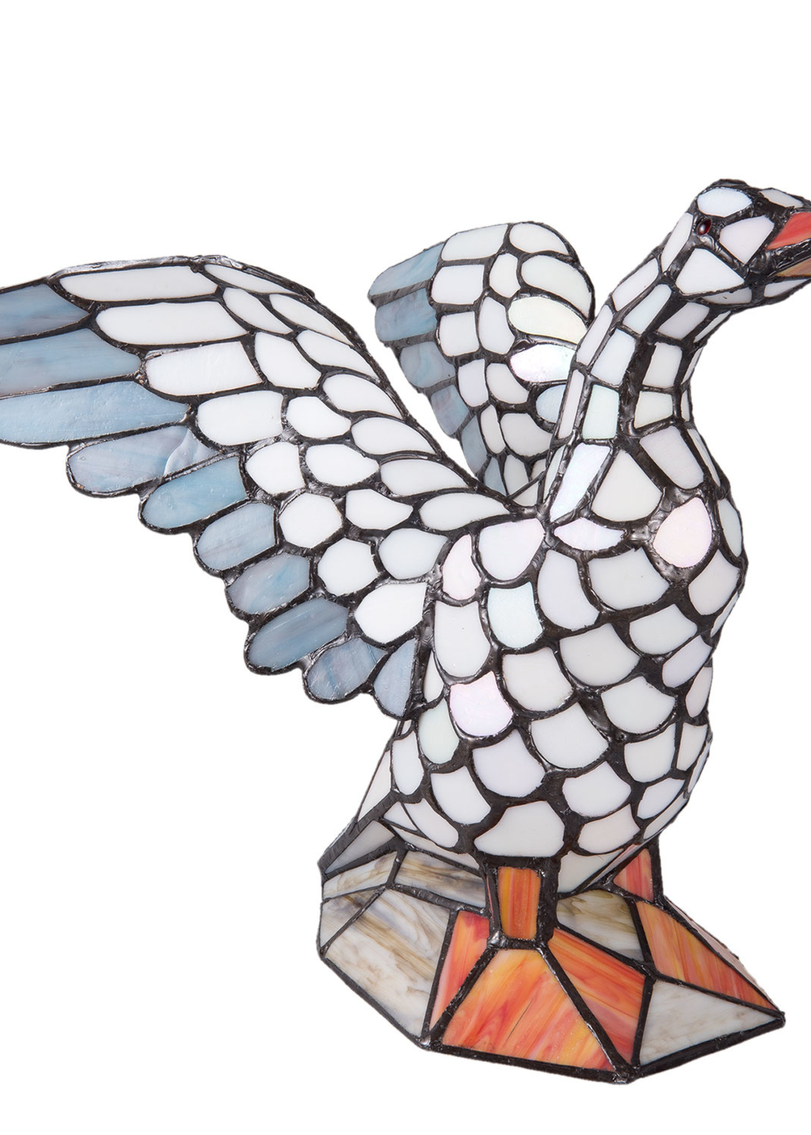 Clayre & Eef Lampe de table Tiffany oie 38*26*30 cm E14/max 1*40W 5LL-5928