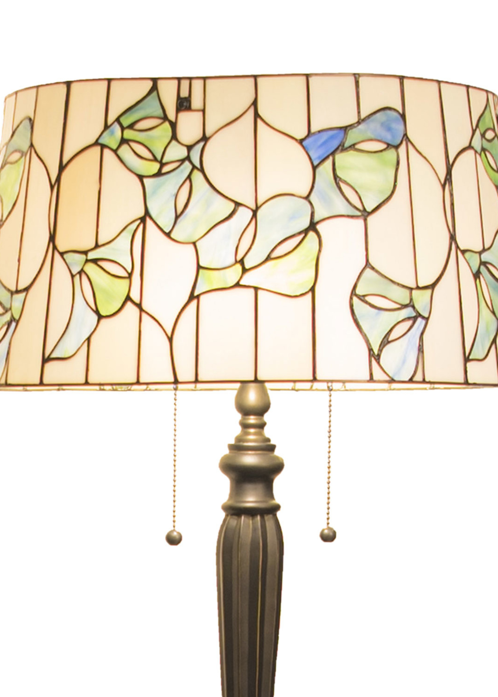 Clayre & Eef Lampadaire Tiffany Ø 45*153 cm E27/max 2*60W 5LL-5944