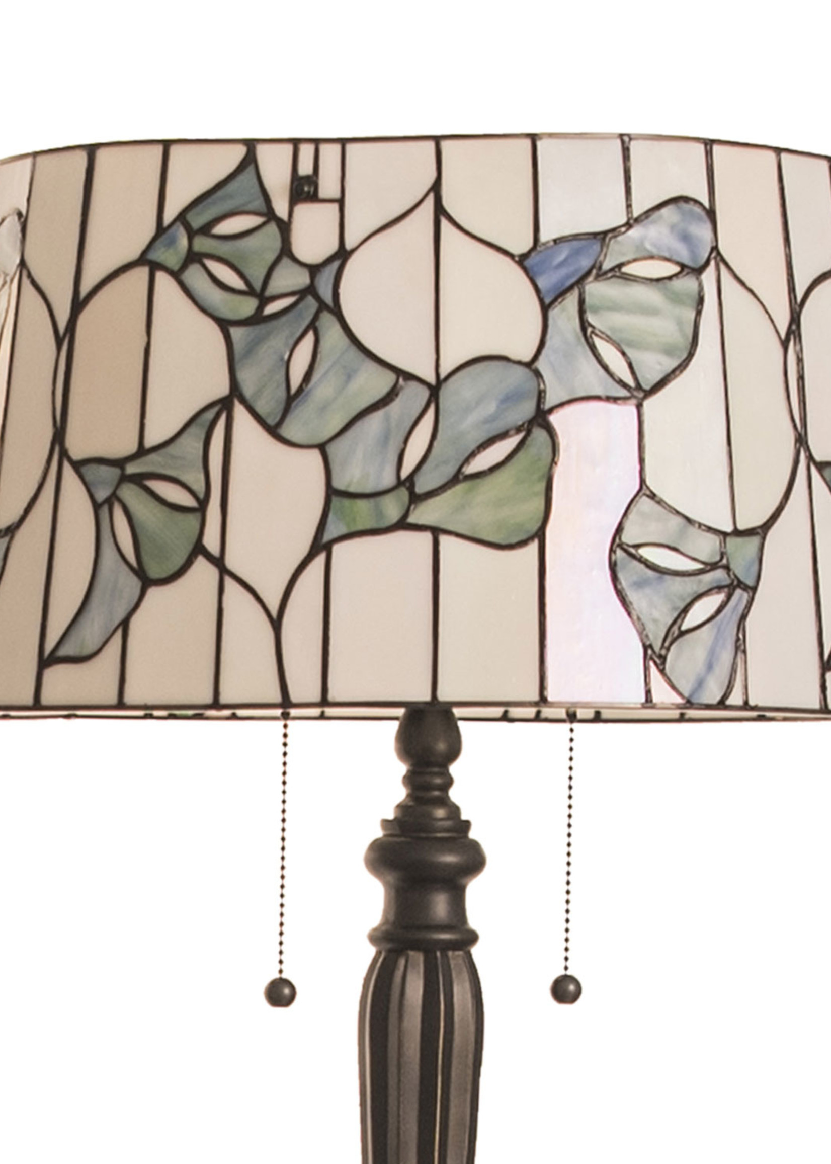 Clayre & Eef Vloerlamp Tiffany Ø 45*153 cm E27/max 2*60W 5LL-5944