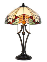 Clayre & Eef Lampe de table Tiffany Ø 40*60 cm E27/max 2*60W 5LL-5961