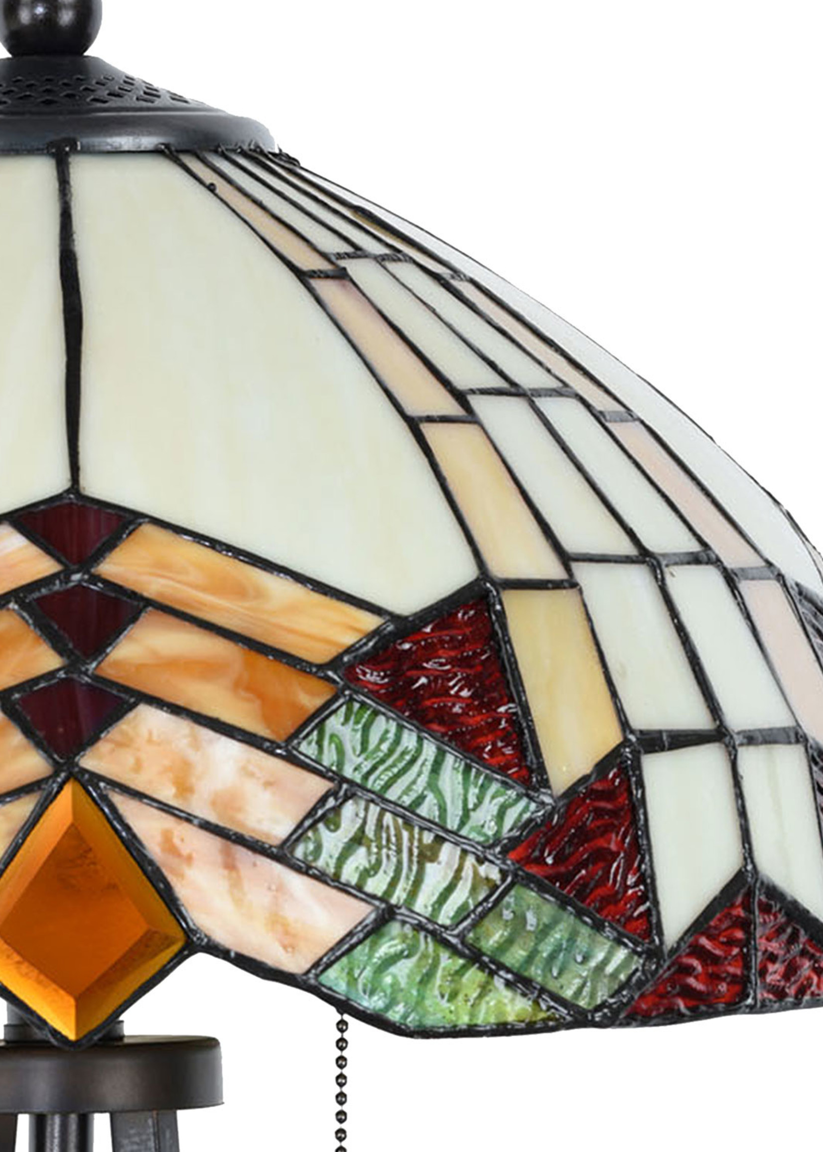 Clayre & Eef Lampe de table Tiffany Ø 40*60 cm E27/max 2*60W 5LL-5961