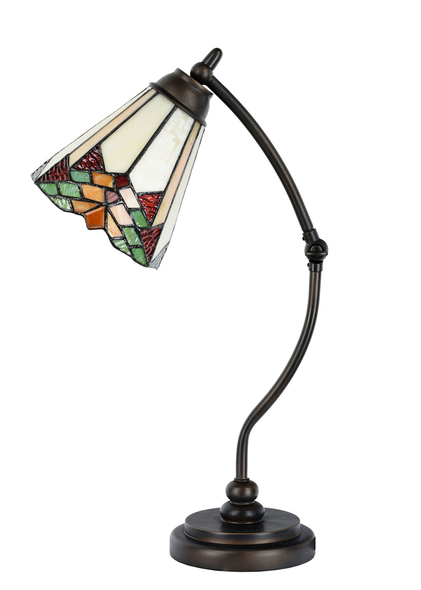 Clayre & Eef Lampe de table Tiffany Ø 26*50 cm E14/max 1*40W 5LL-5964