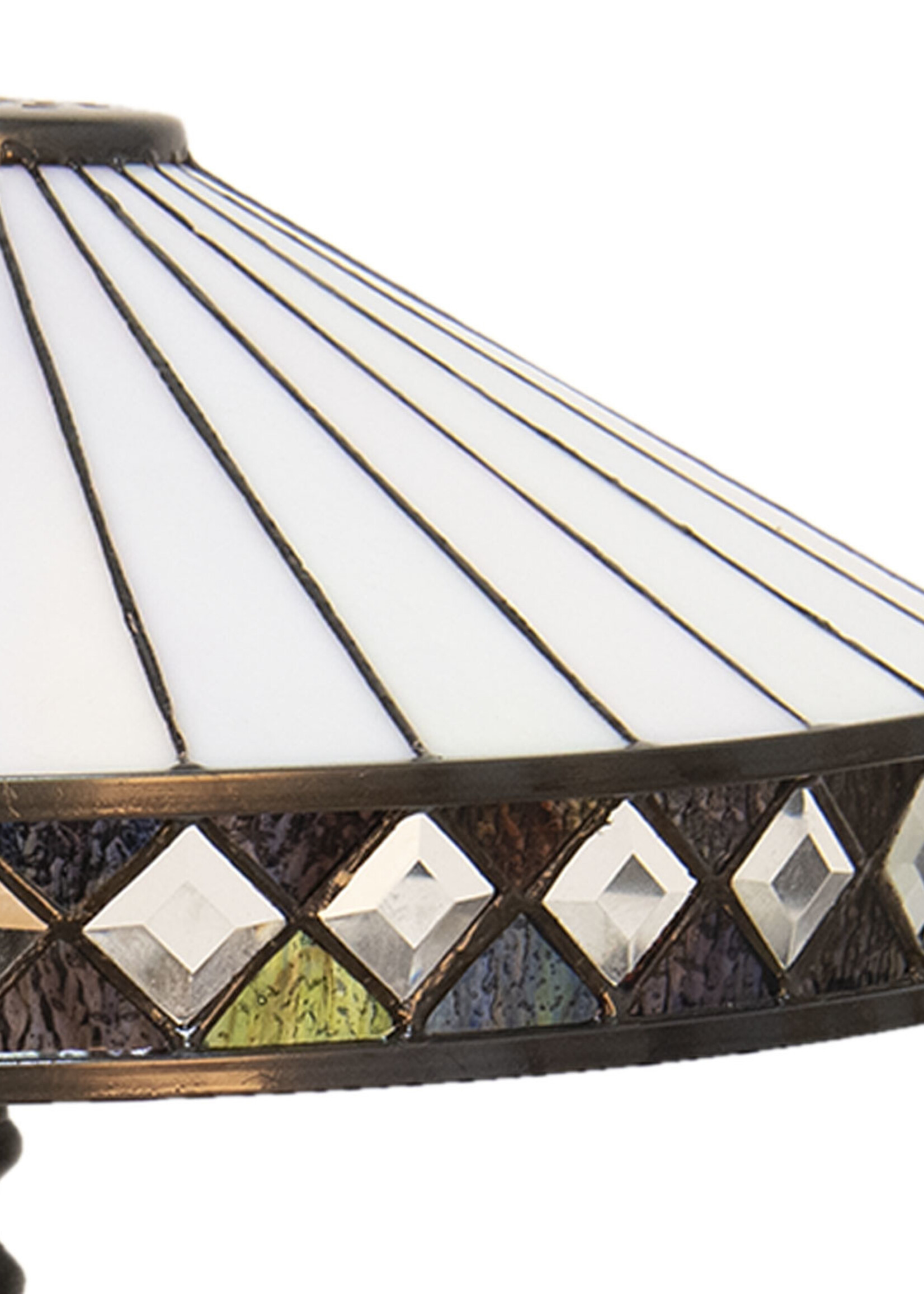 Clayre & Eef Lampe de table Tiffany Ø 41*59 cm E27/max 2*60W 5LL-5983