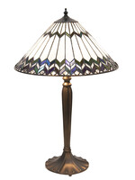 Clayre & Eef Tafellamp Tiffany Ø 40*62 cm E27/max 2*60W 5LL-5985