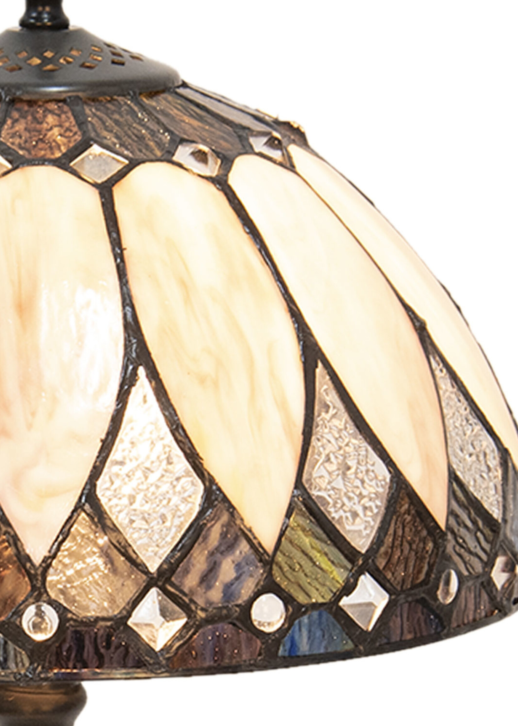 Clayre & Eef Lampe de table Tiffany Ø 30*46 cm E27/max 1*60W 5LL-5987